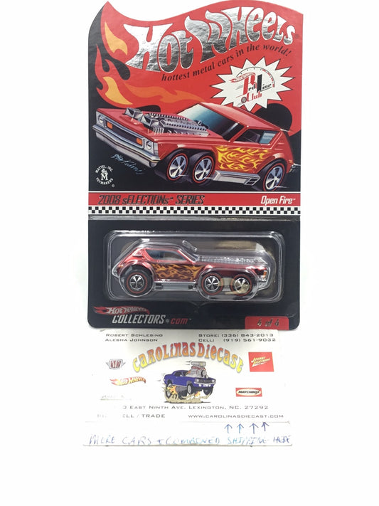 2008 hot wheels redline club RLC Open Fire #4  Number 5277/5791