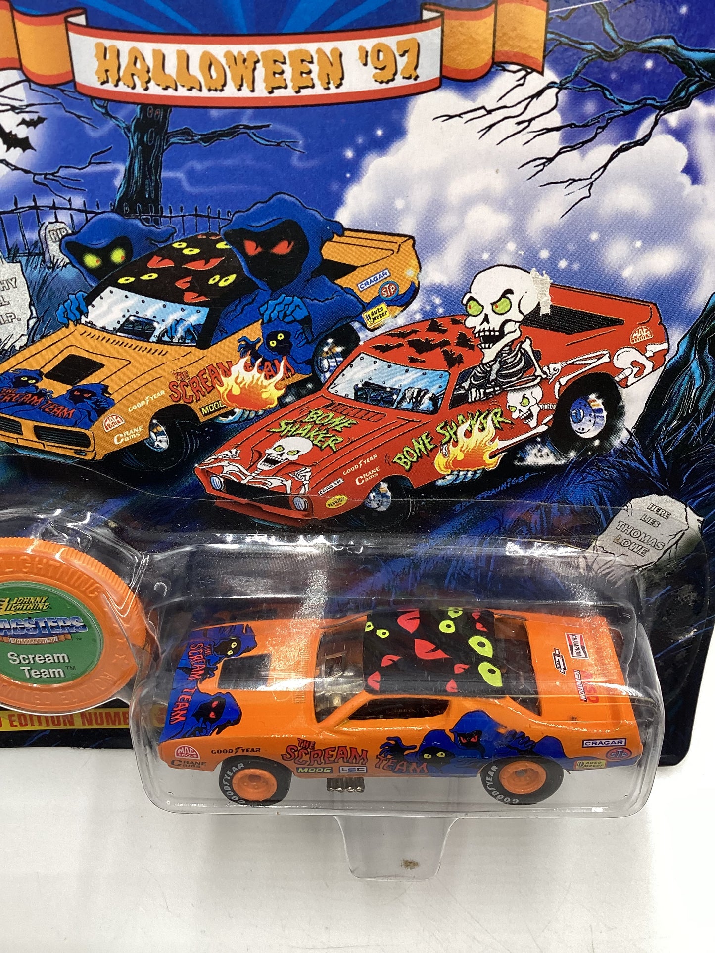 Johnny Lightning Dragsters Halloween 97 Scream Team Orange #8769/15000 186C