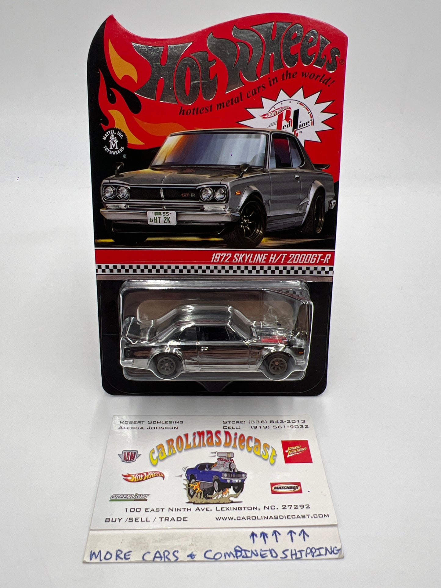 2021 Hot Wheels RLC #29926/30000 1972 Skyline H/T 2000GT-R Chrome W/Protector