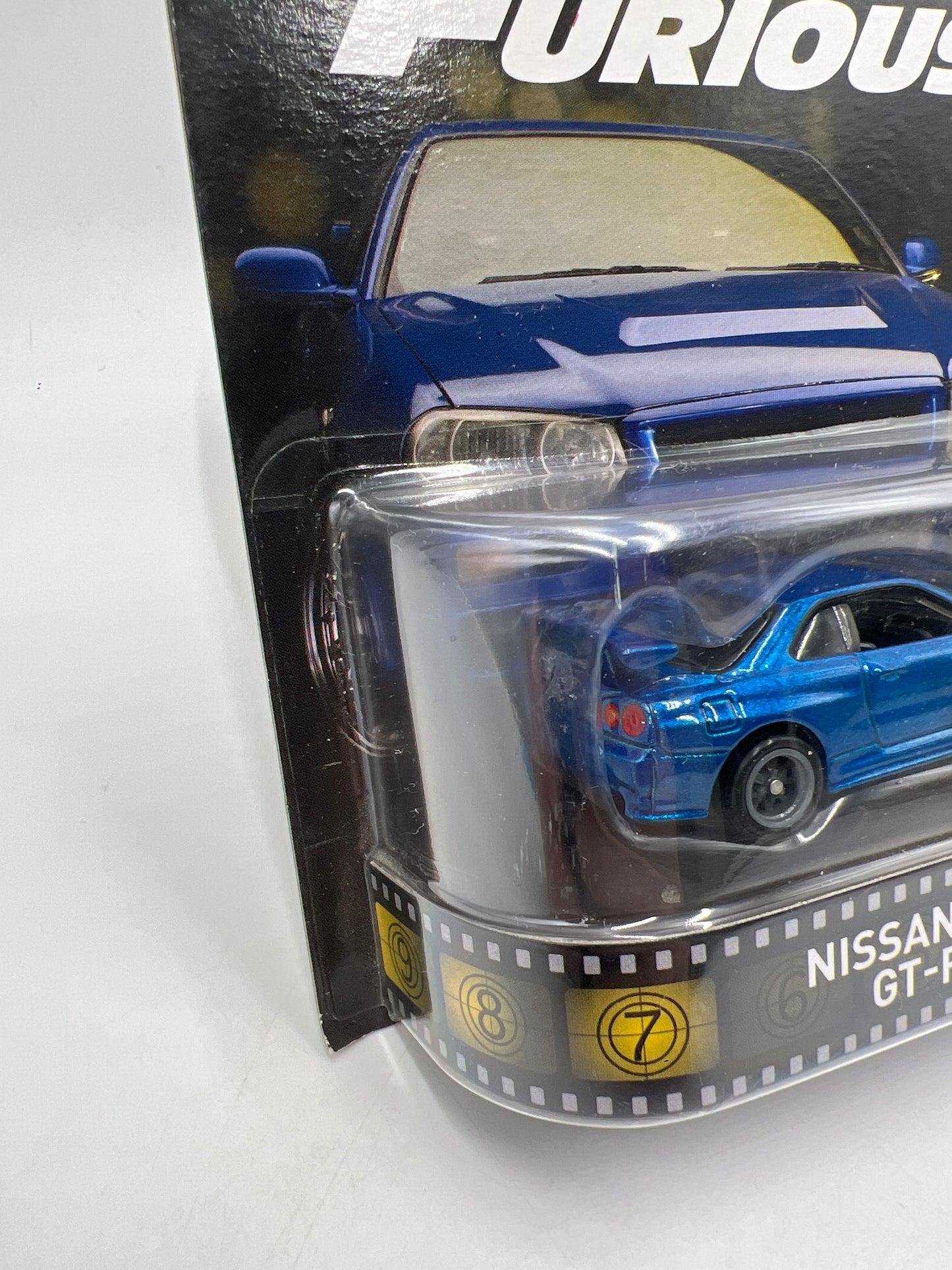 Hot Wheels Retro Entertainment Fast & Furious Nissan Skyline GT-R R34 Blue W/Protector