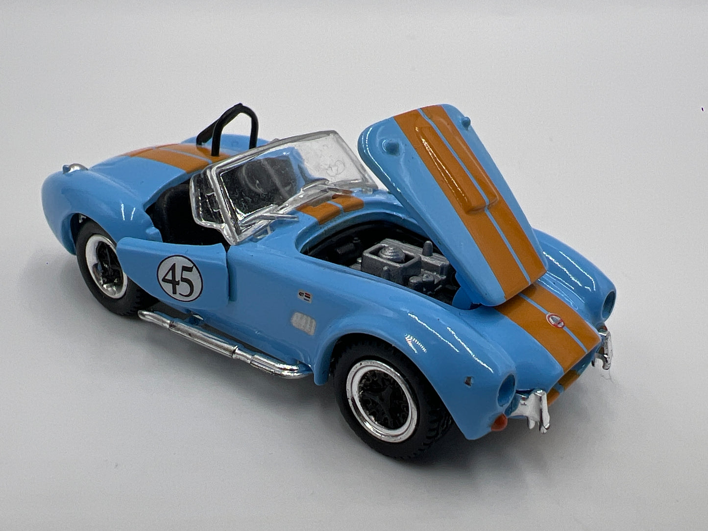 2010 Shelby Collectibles 1/64 10 Car Set Exclusive 1/5000 Loose Shelby Cobra 427 S/C Light Blue/Orange