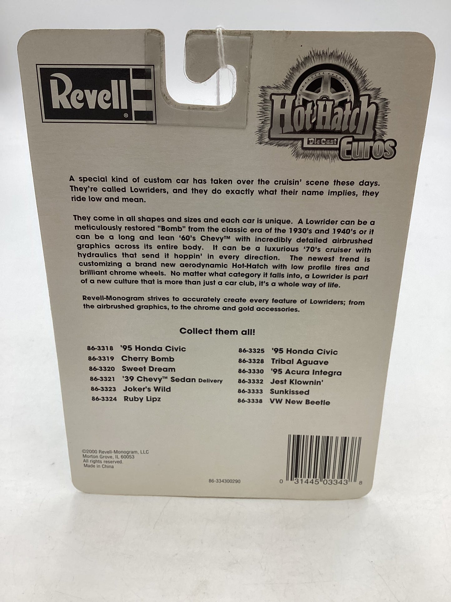 Revell Hot Hatch Diecast Euros VW New Beetle Red/White 185A