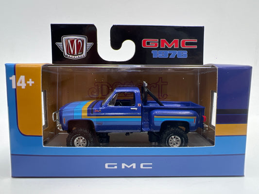 2026 M2 Machines WMTS22 Walmart Exclusive 1976 GMC Sierra 15 Desert Fox Blue