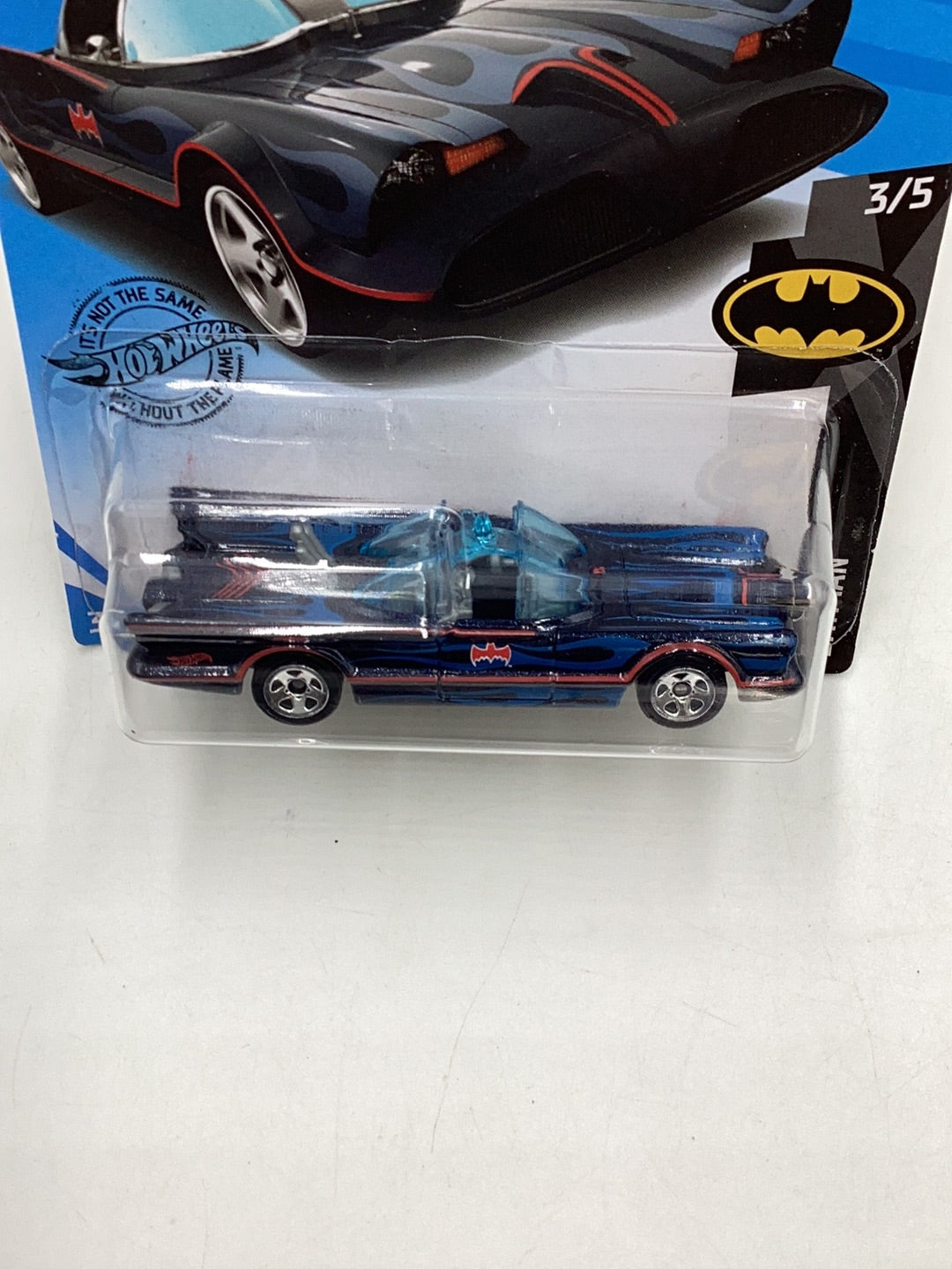 2019 Hot Wheels #118 TV Series Batmobile blue flames 123A