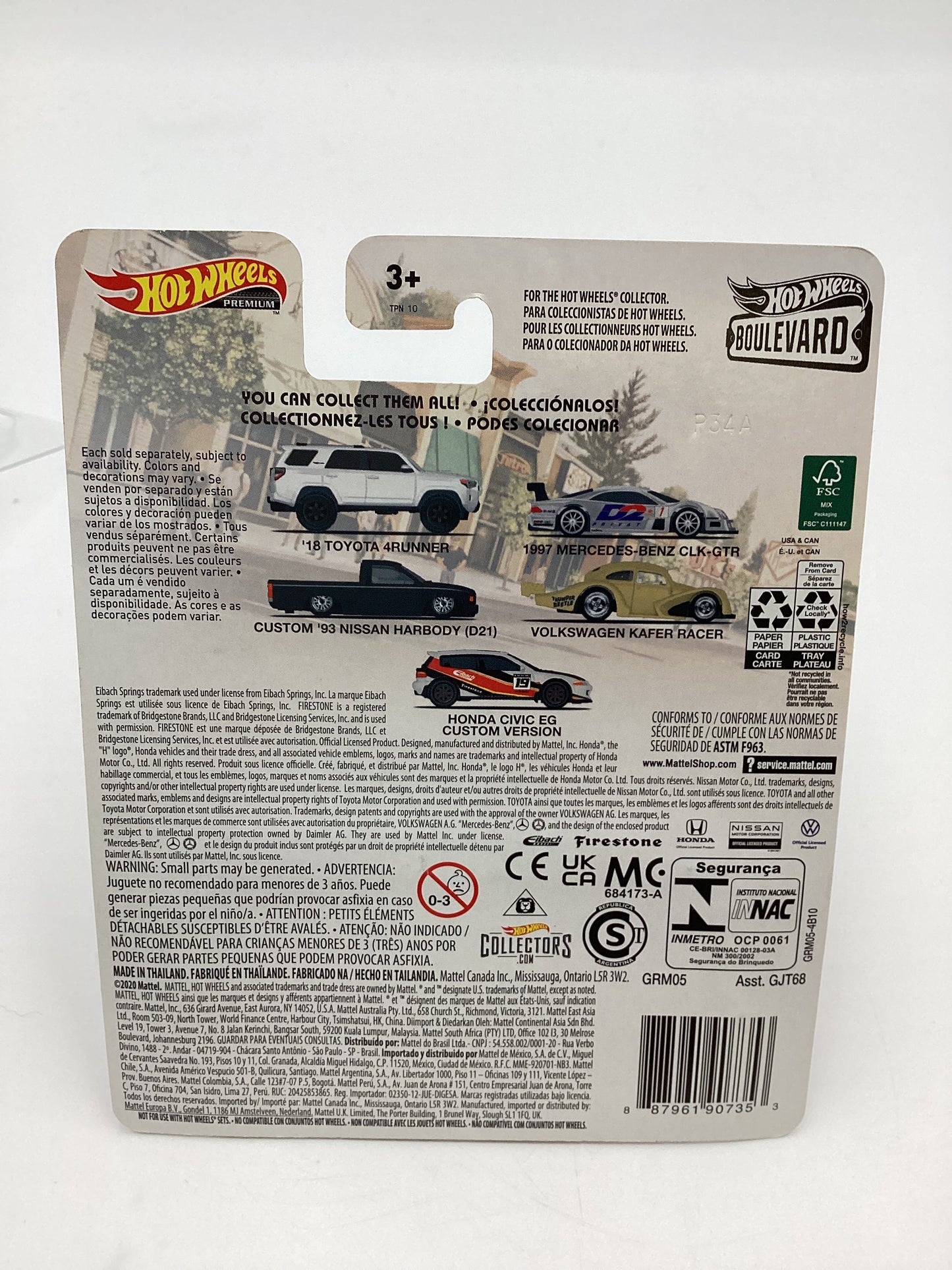 Hot Wheels Premium Boulevard #40 Honda Civic EG Custom Version