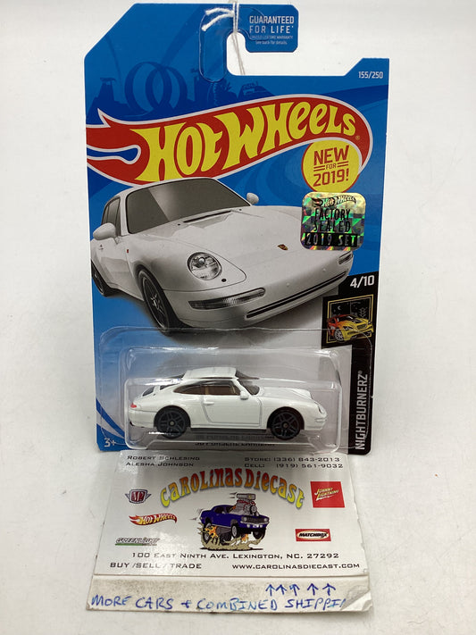 2019 Hot wheels Factory Sealed #155 ‘96 Porsche Carrera White 100D