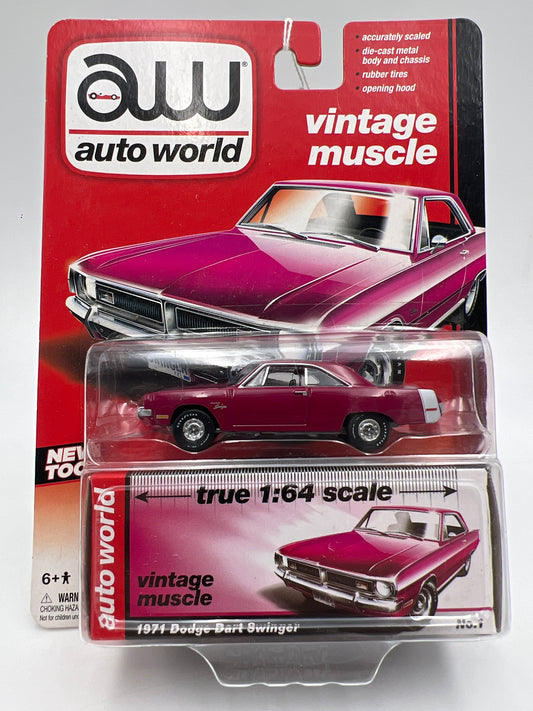 Auto World Vintage Muscle #1 1971 Dodge Dart Swinger Pink