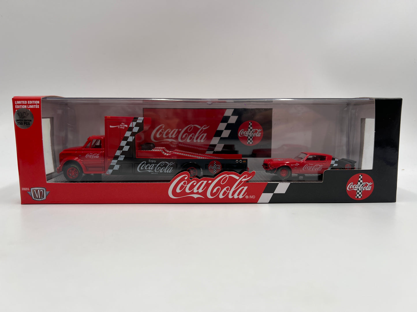 M2 Machines Auto Haulers CHASE Coca Cola 1968 Chevrolet C60 Truck & 1971 Chevrolet Camaro TW21
