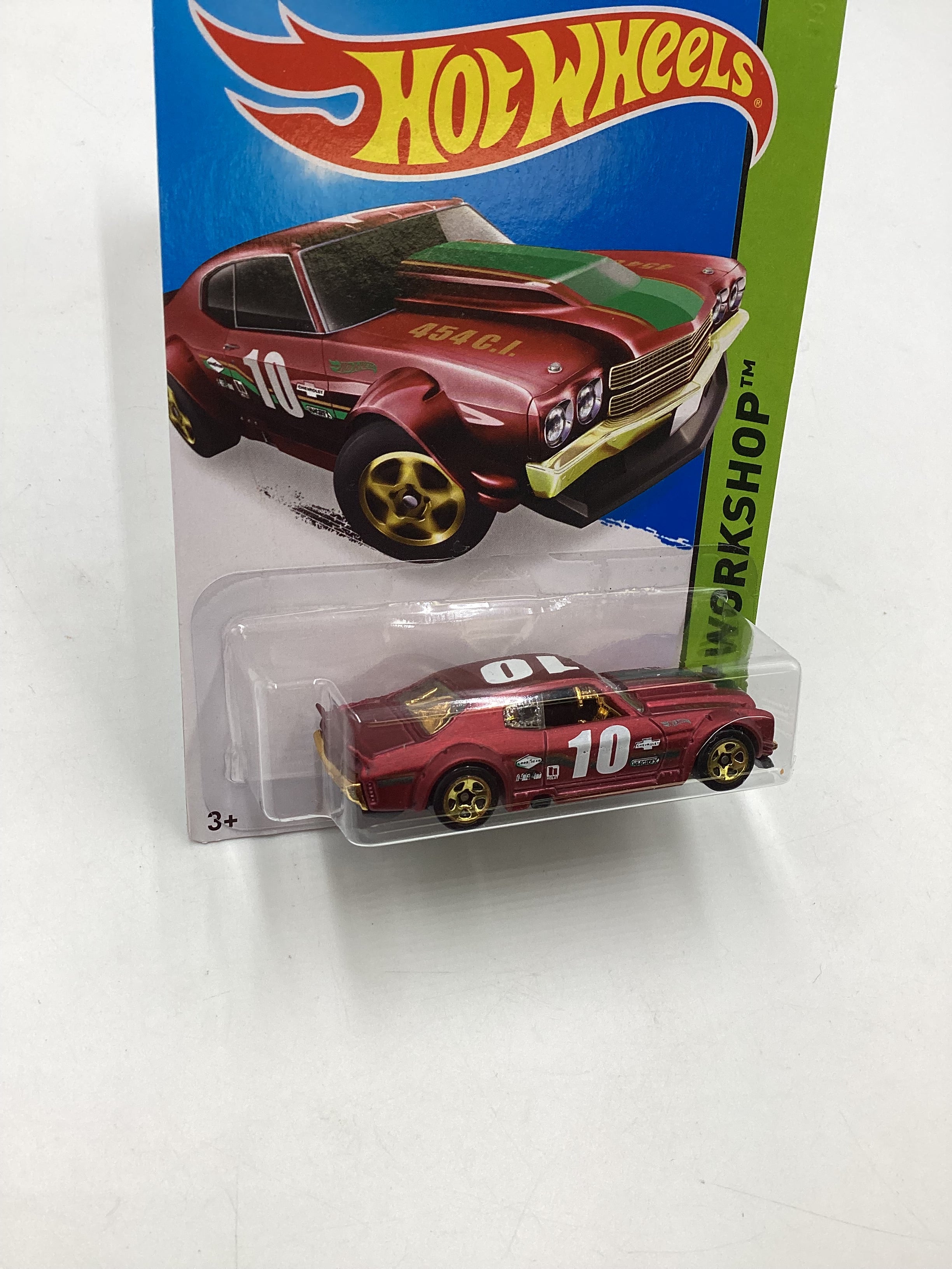 2015 Hot Wheels Workshop #194 70 Chevy Chevelle Satin Red 11H