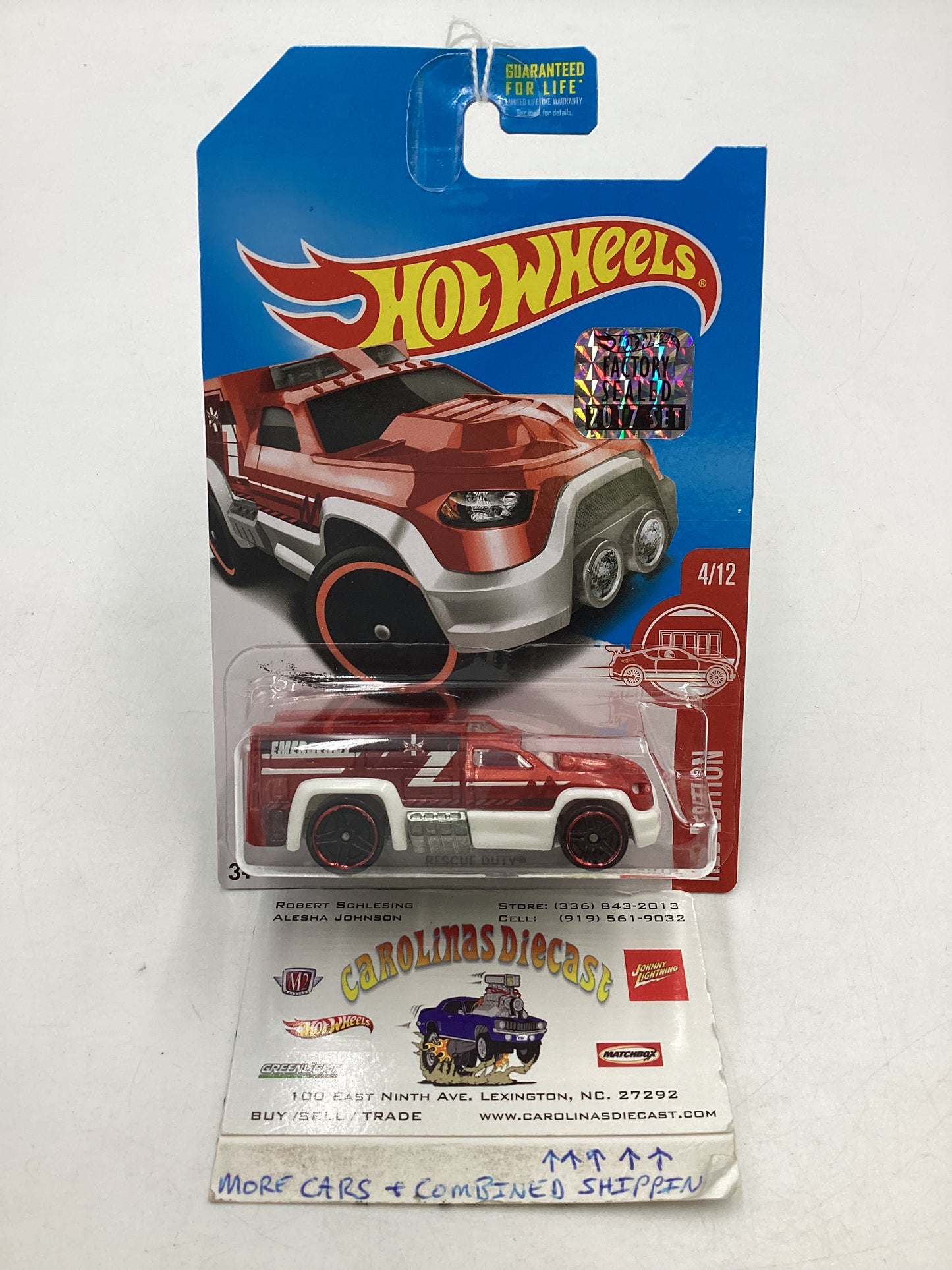 2017 Hot Wheels Factory Sealed Target Exclusive Rescue Duty 145H