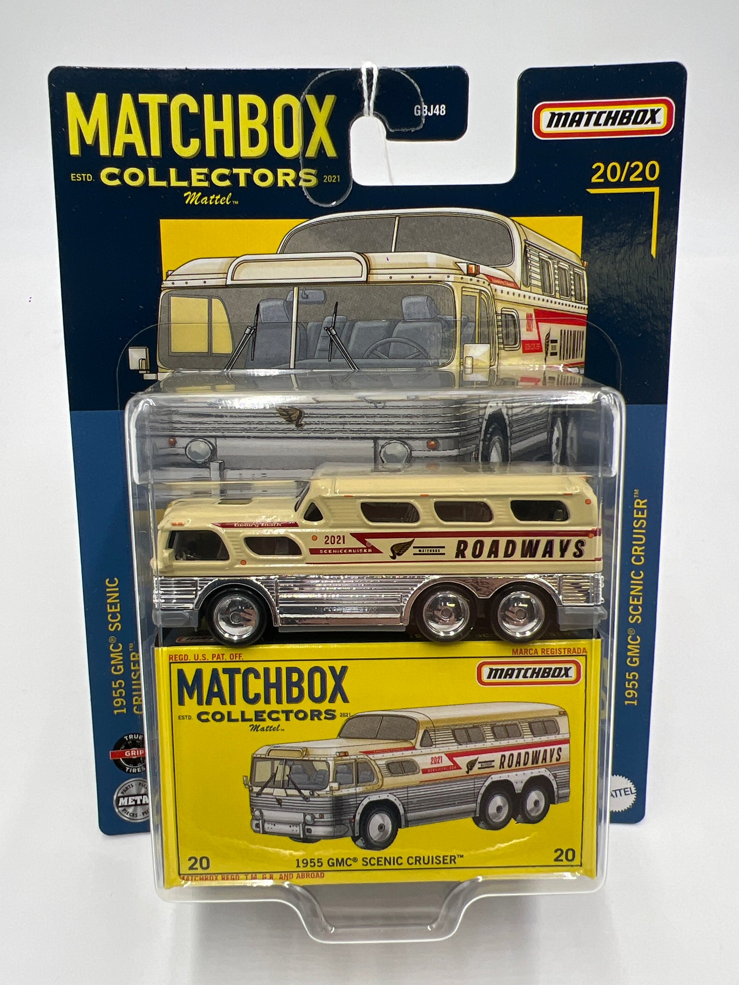 2021 Matchbox Collectors #20 1955 GMC Scenic Cruiser Tan 169A