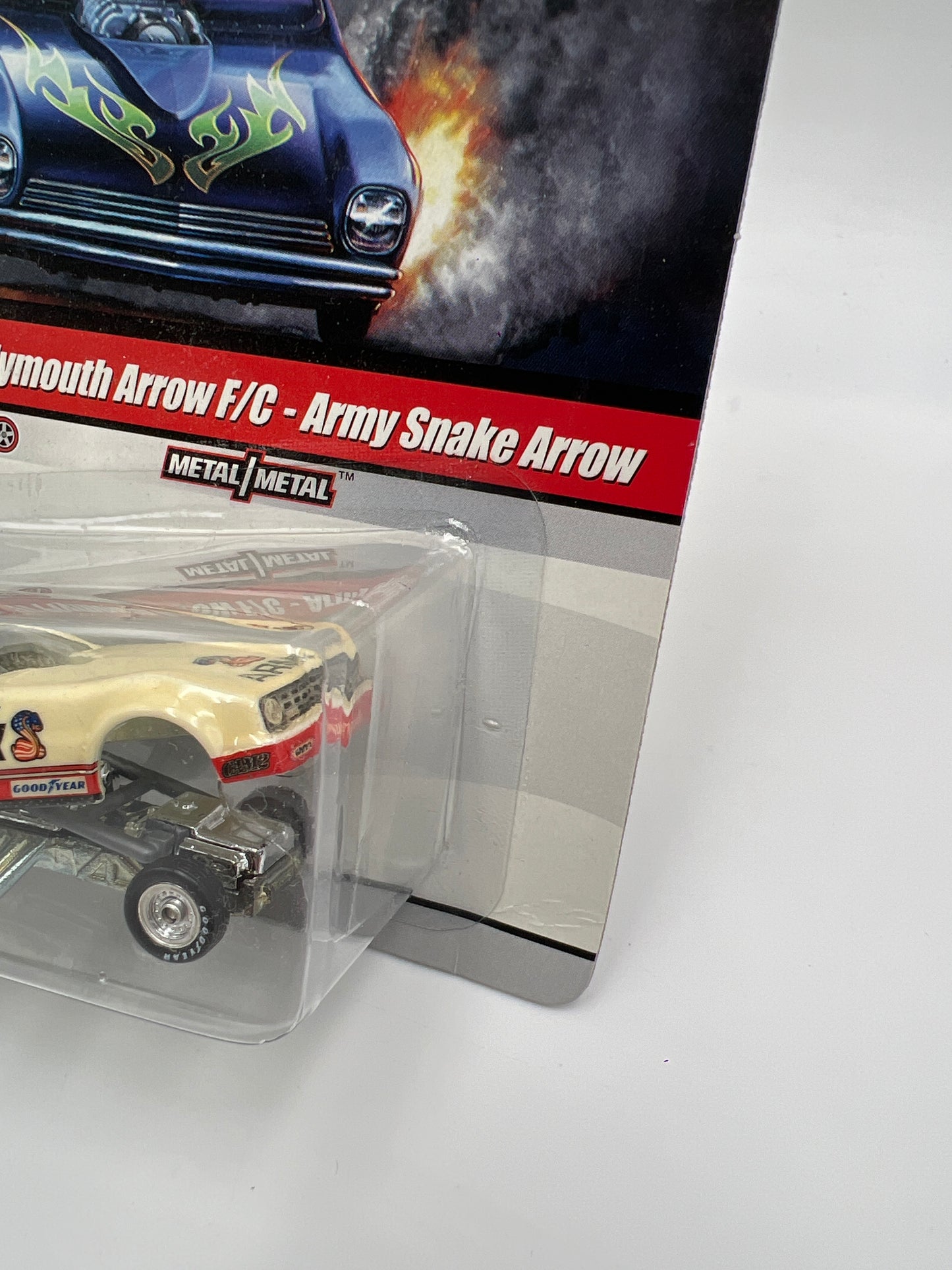 Hot Wheels Drag Strip Demons #9 77 Plymouth Arrow F/C Army Snake Arrow W/Protector