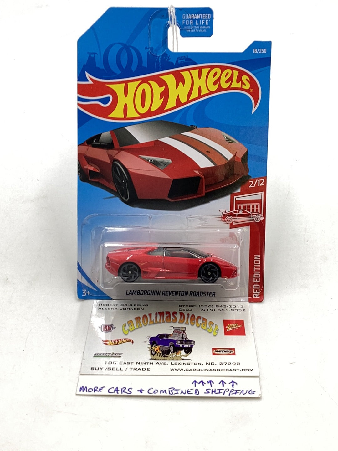 2019 hot wheels #18 Lamborghini Reventon Roadster Red Edition target exclusive 150C