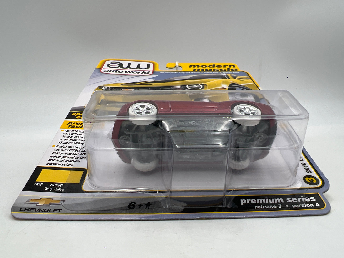 Auto World Modern Muscle Release 7 Version A Ultra Red CHASE 2010 Chevy Camaro RR/SS Red