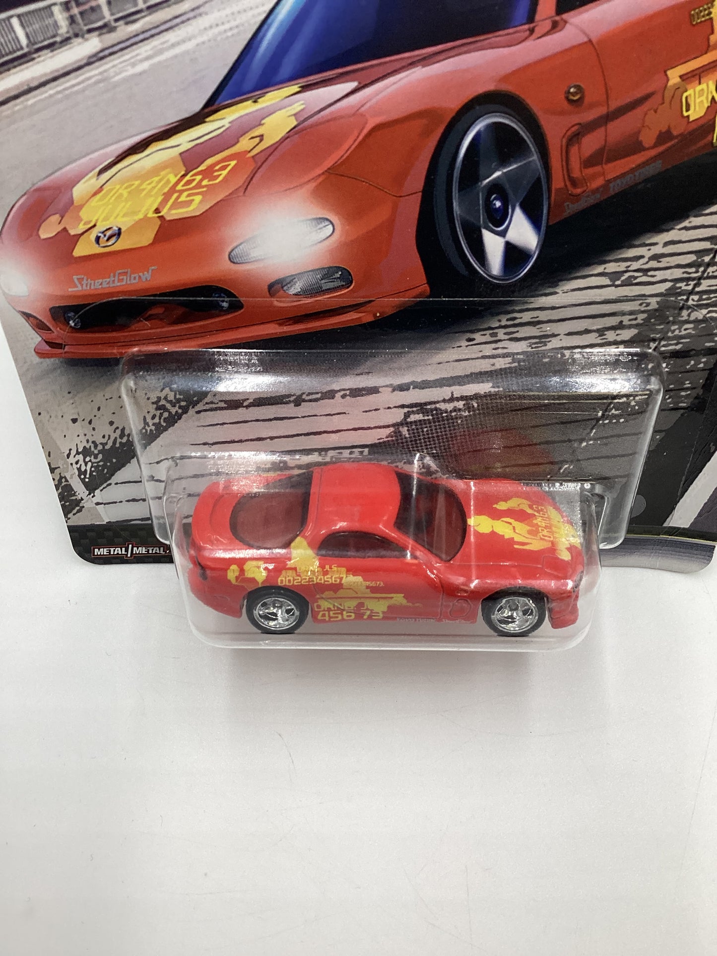 Hot Wheels Fast & Furious Fast Tuners #1 Mazda RX-7 FD Red W/Protector