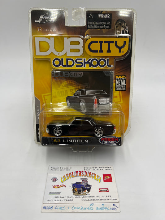 Jada Toys Dub City Old Skool Wave 1 #6 63 Lincoln Black SR