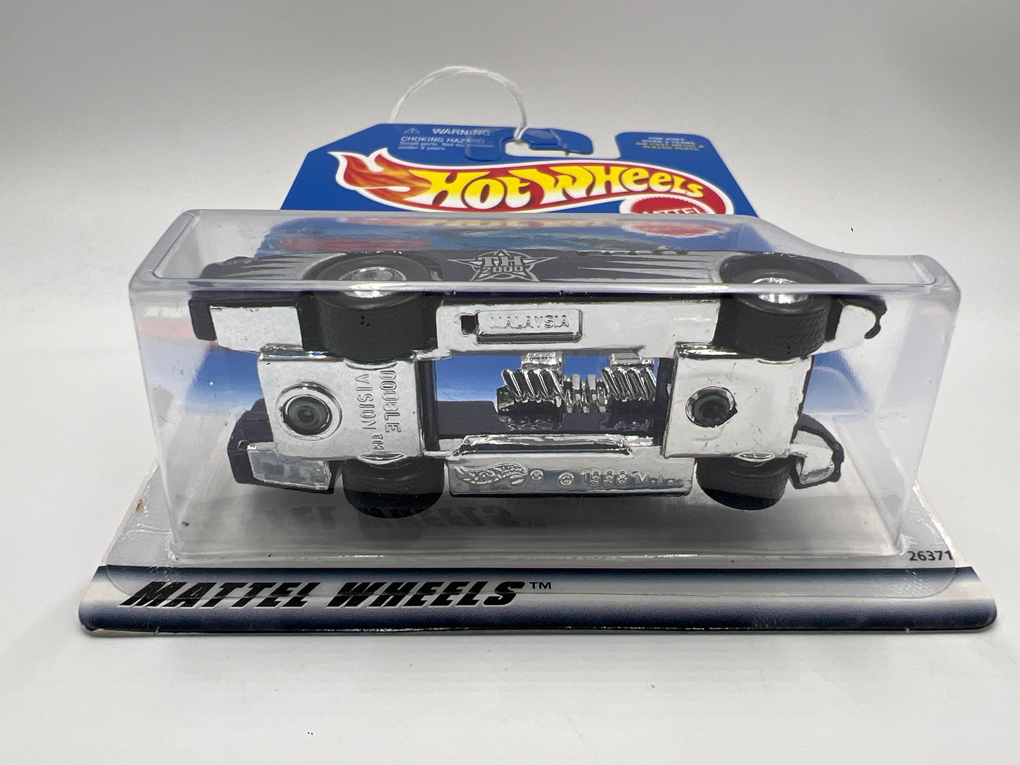 2000 Hot Wheels Treasure Hunt Real Riders #49 Double Vision Purple Bad J Hook 275E