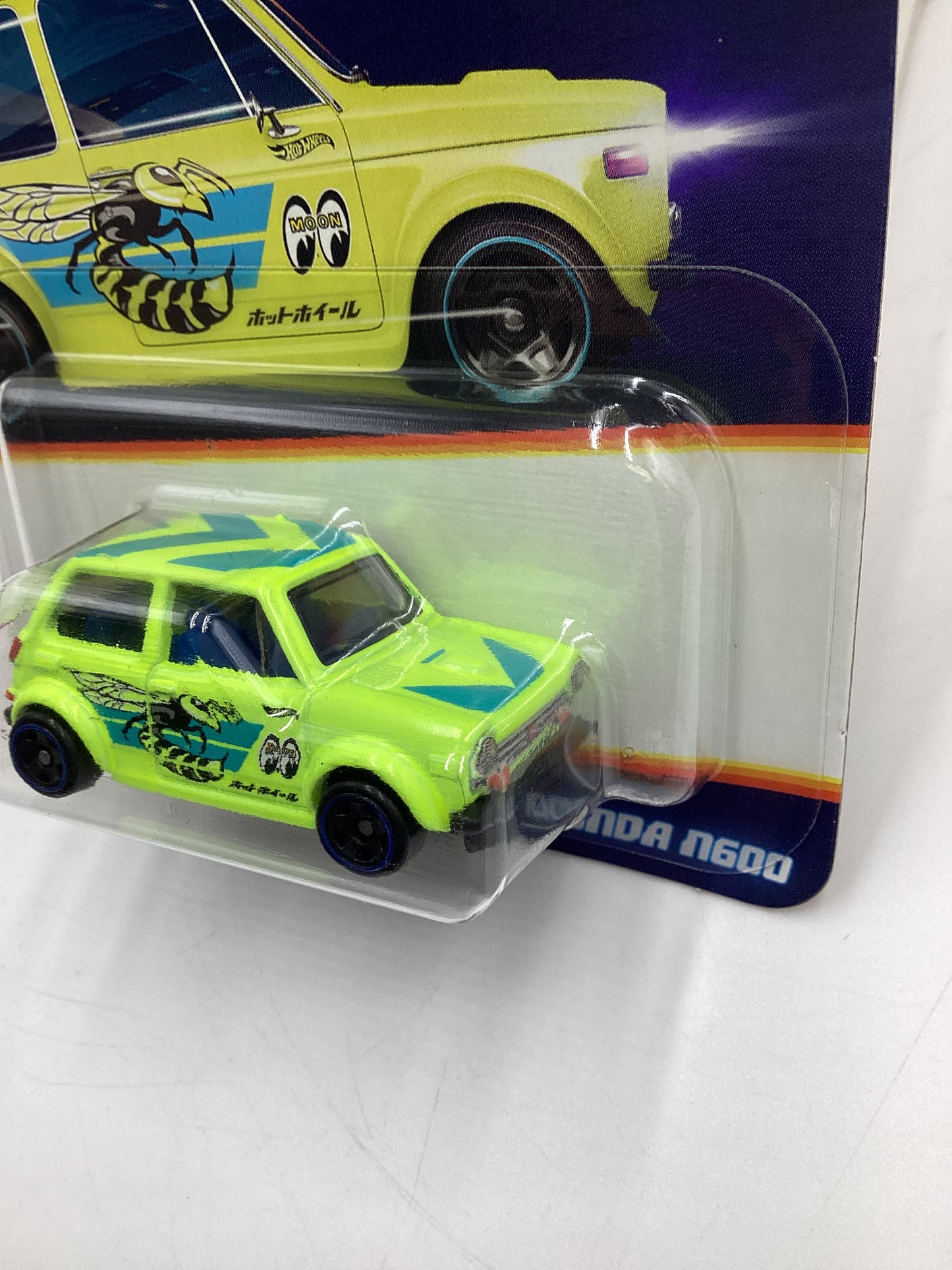 2025 Hot Wheels Neon Speeders #1 Custom 70 Honda N600 Yellow 159A