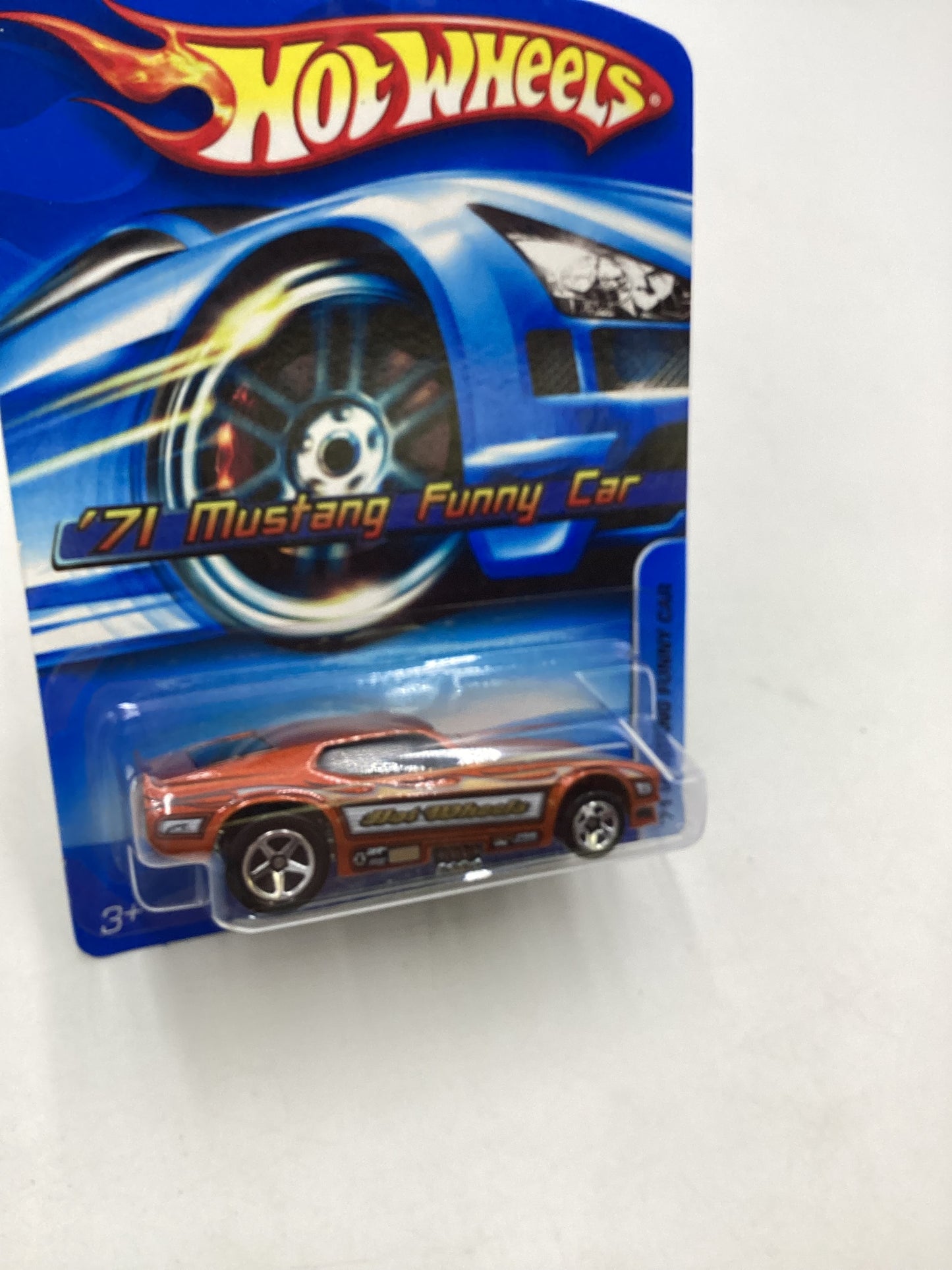 2005 Hot Wheels #182 Orange 71 Mustang Funny Car 24H