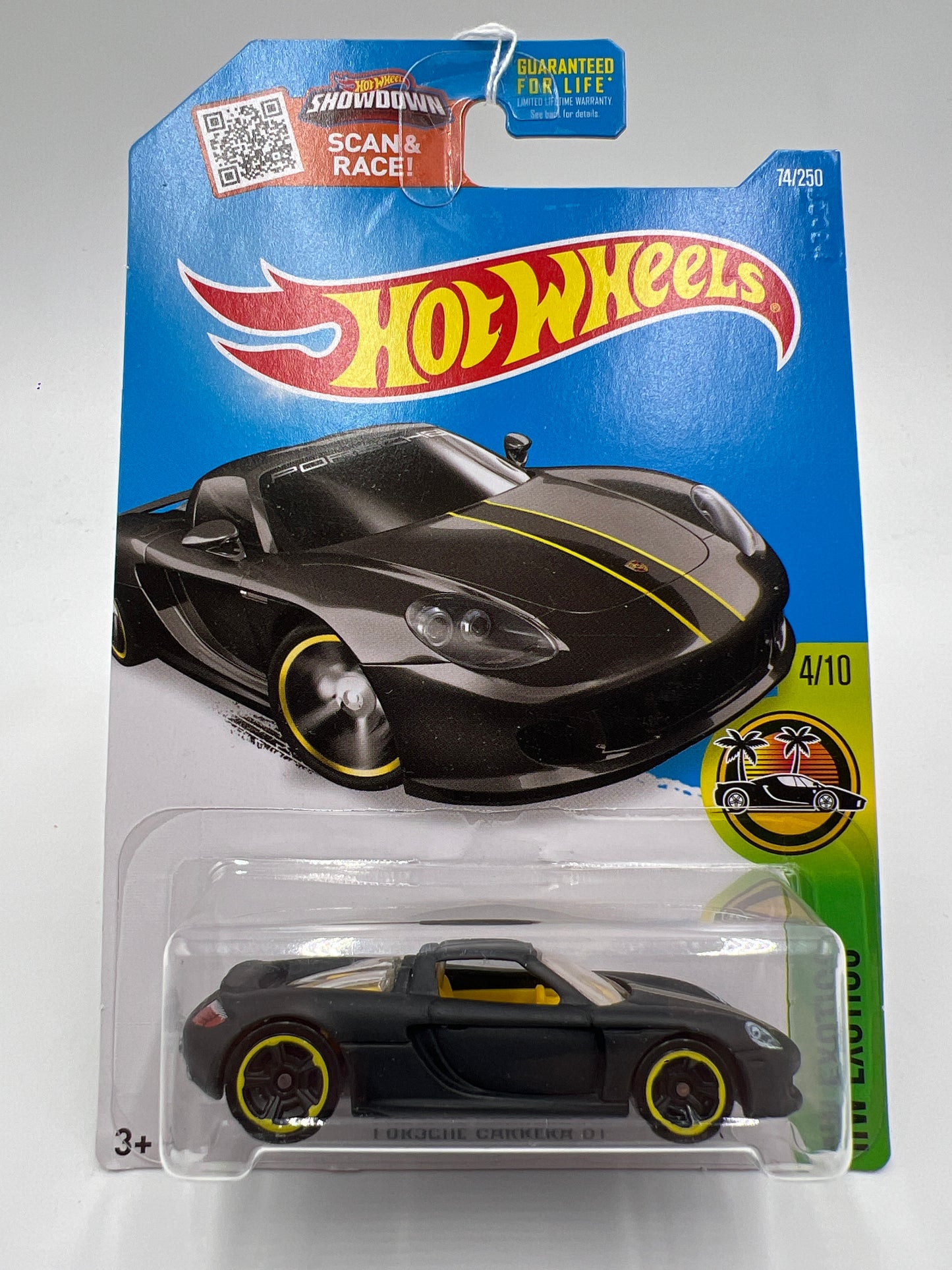 2016 Hot Wheels Exotics #74 Porsche Carrera GT Matte Black