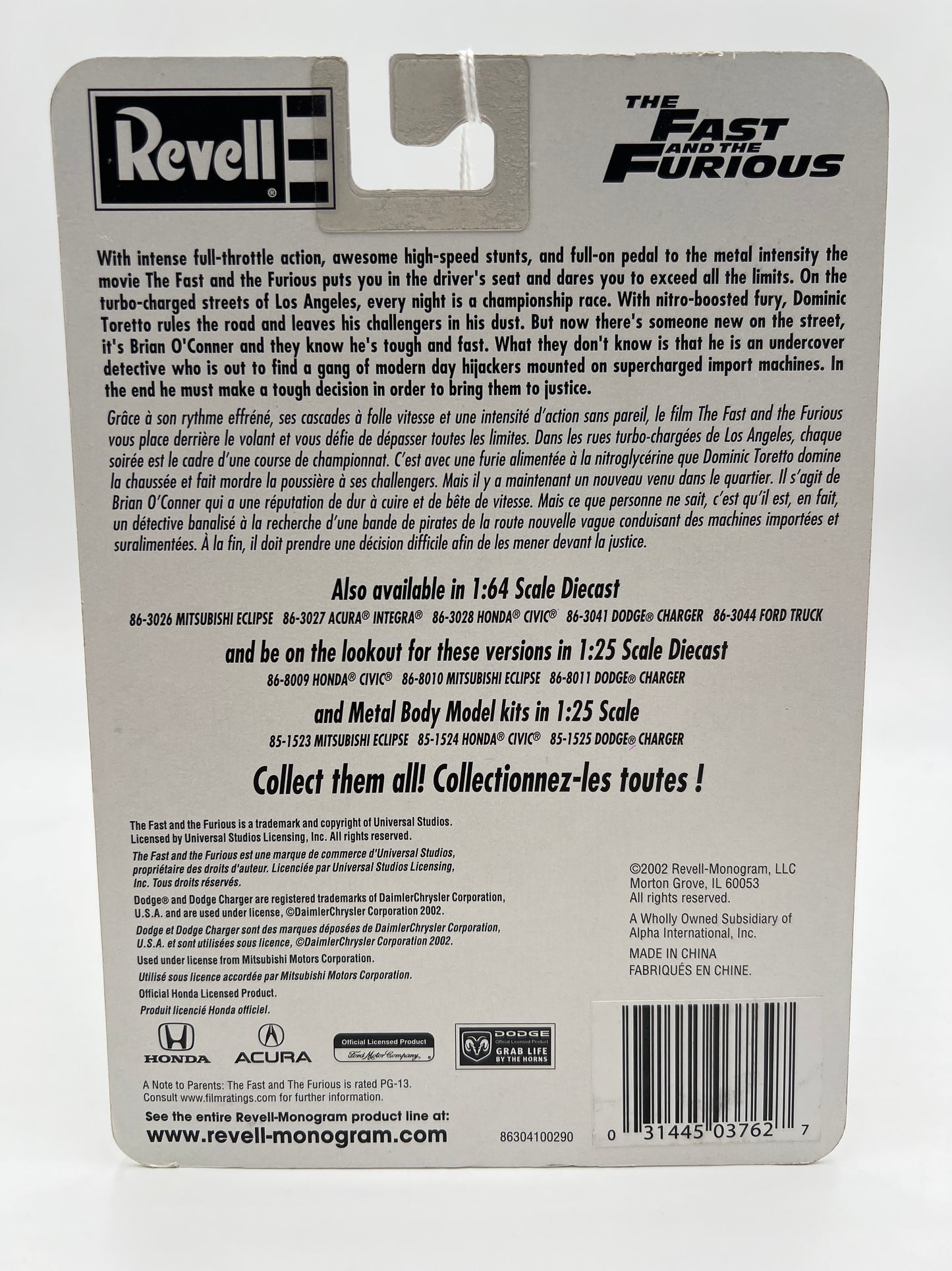 Revell The Fast And The Furious #115 Dodge Charger Black