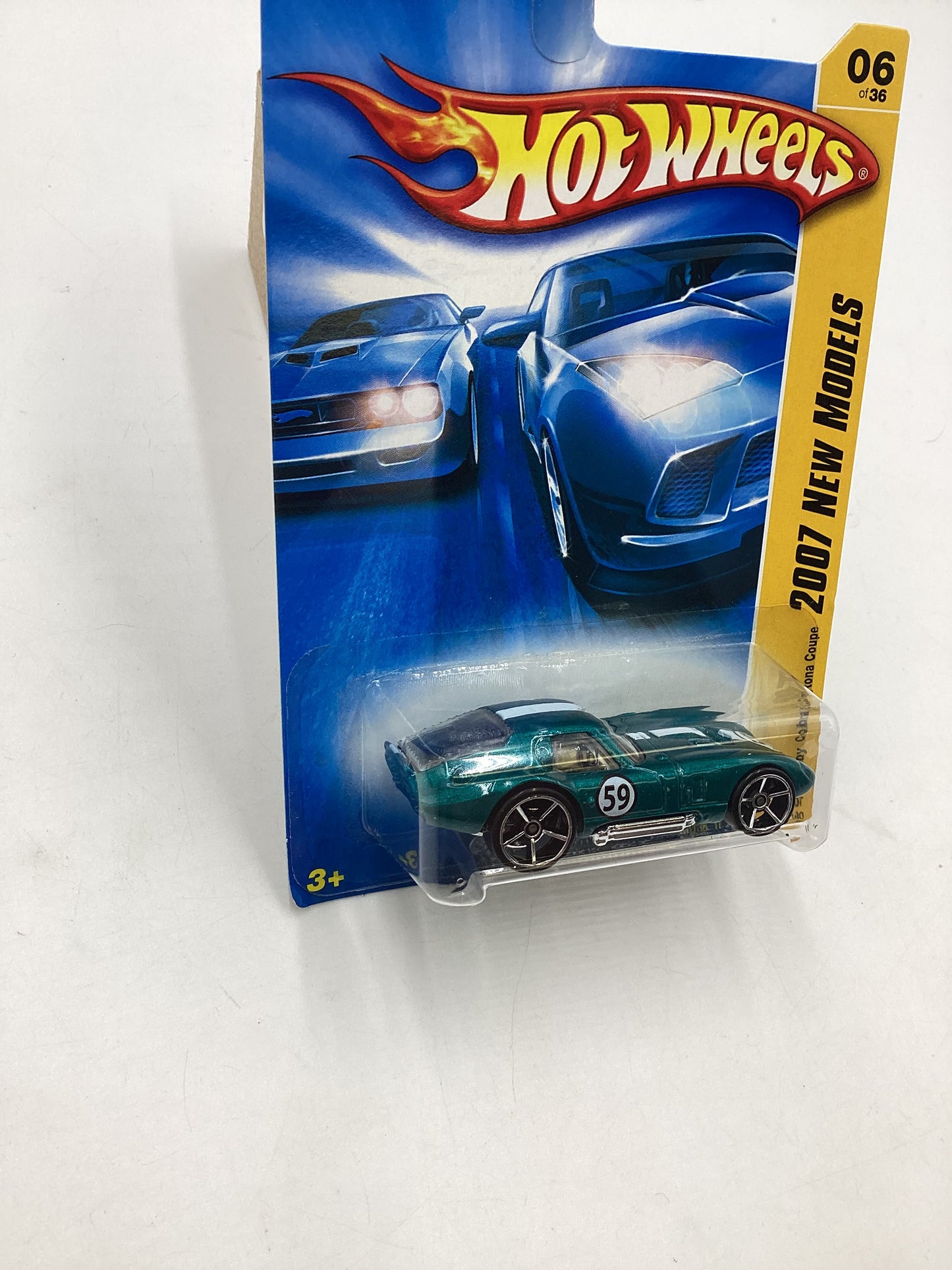 2007 Hot wheels New Models #006 Shelby Cobra Daytona Coupe Green 30D