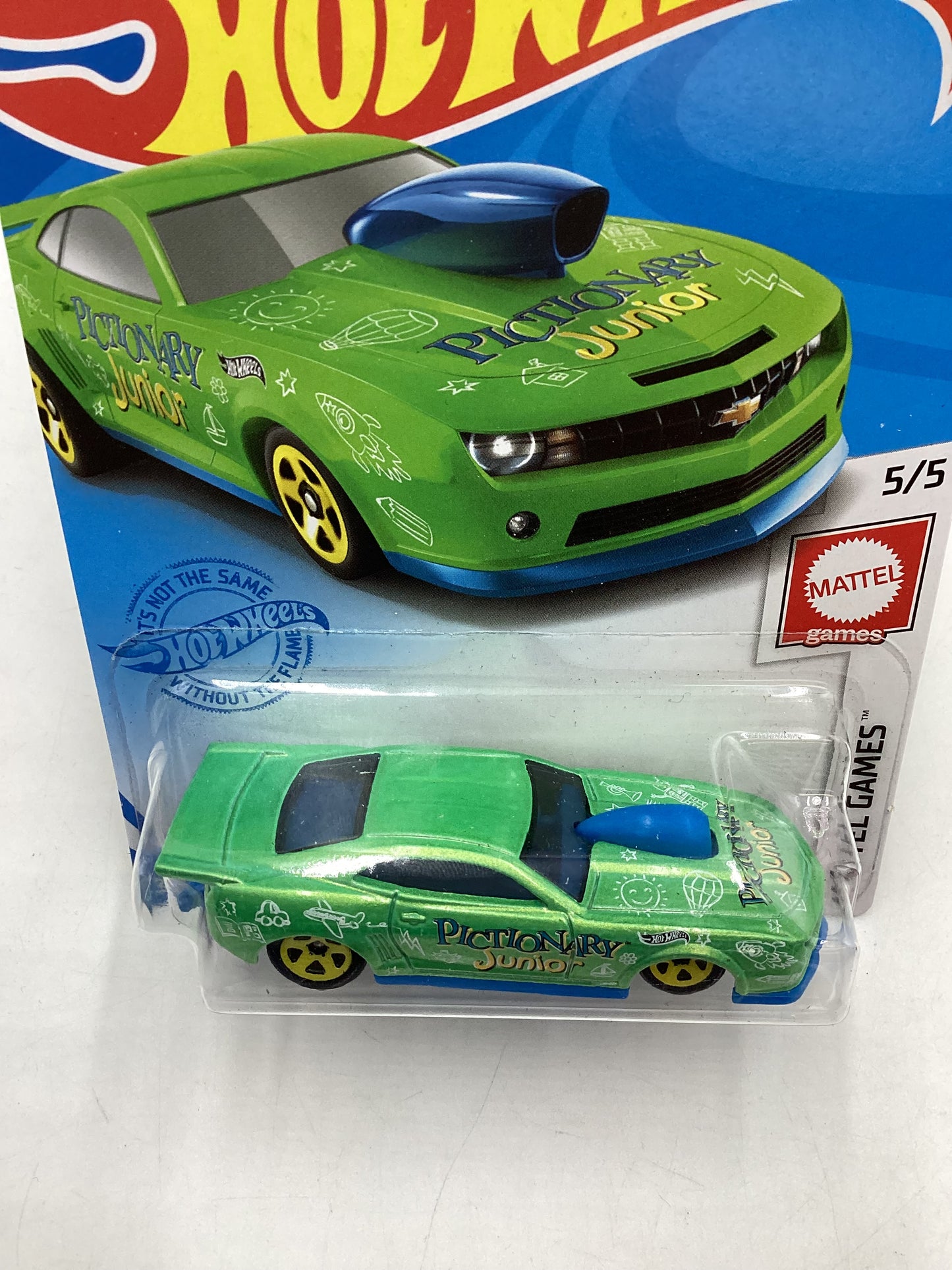 2021 Hot wheels #149 Kroger Exclusive Pictionary Green 10 Pro Stock Camaro 235E