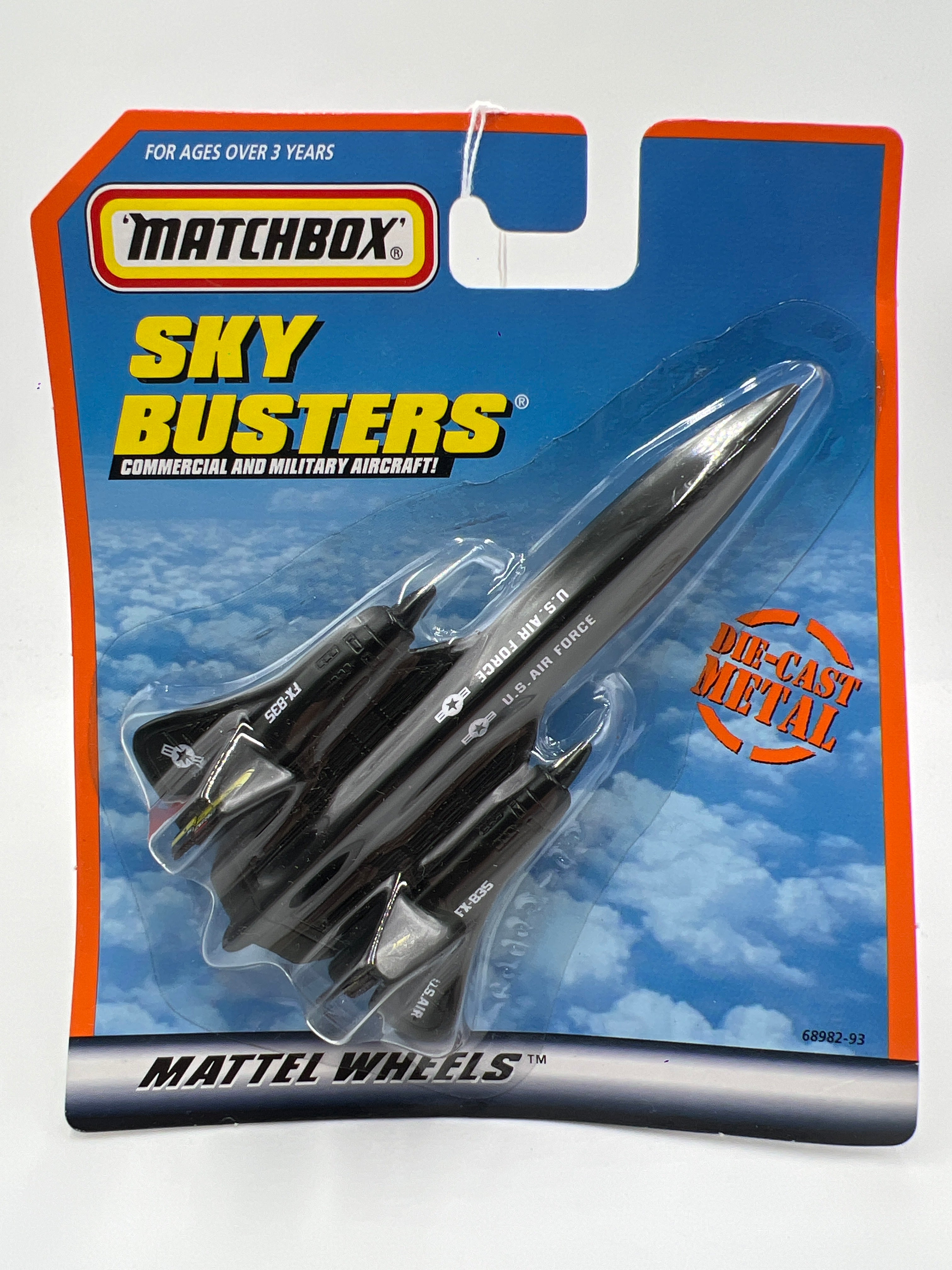 Matchbox Sky Busters SR-71 Blackbird U.S. Air Force Black UU1