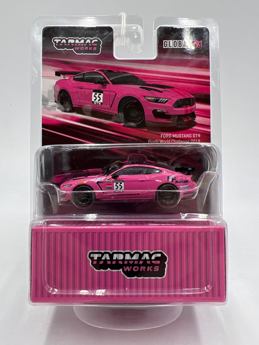 Tarmac Works x Global 64 Ford Mustang GT4 Pirelli World Challenge 2018 Pink VHTF