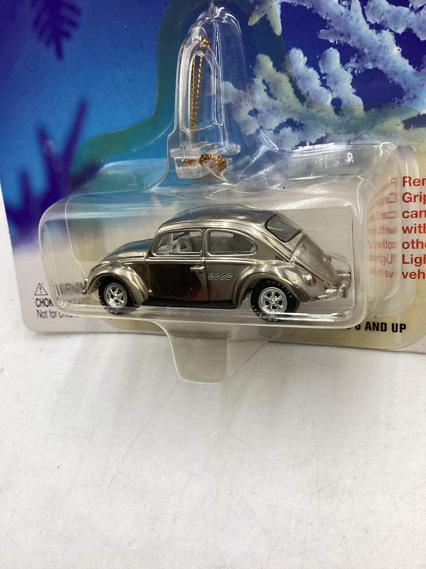 Johnny Lightning Holiday Classic Ornaments 66 VW Beetle Chrome