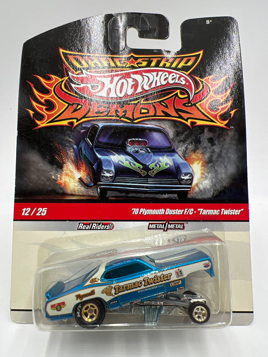 Hot Wheels Drag Strip Demons #12 70 Plymouth Duster F/C Tarmac Twister W/Protector