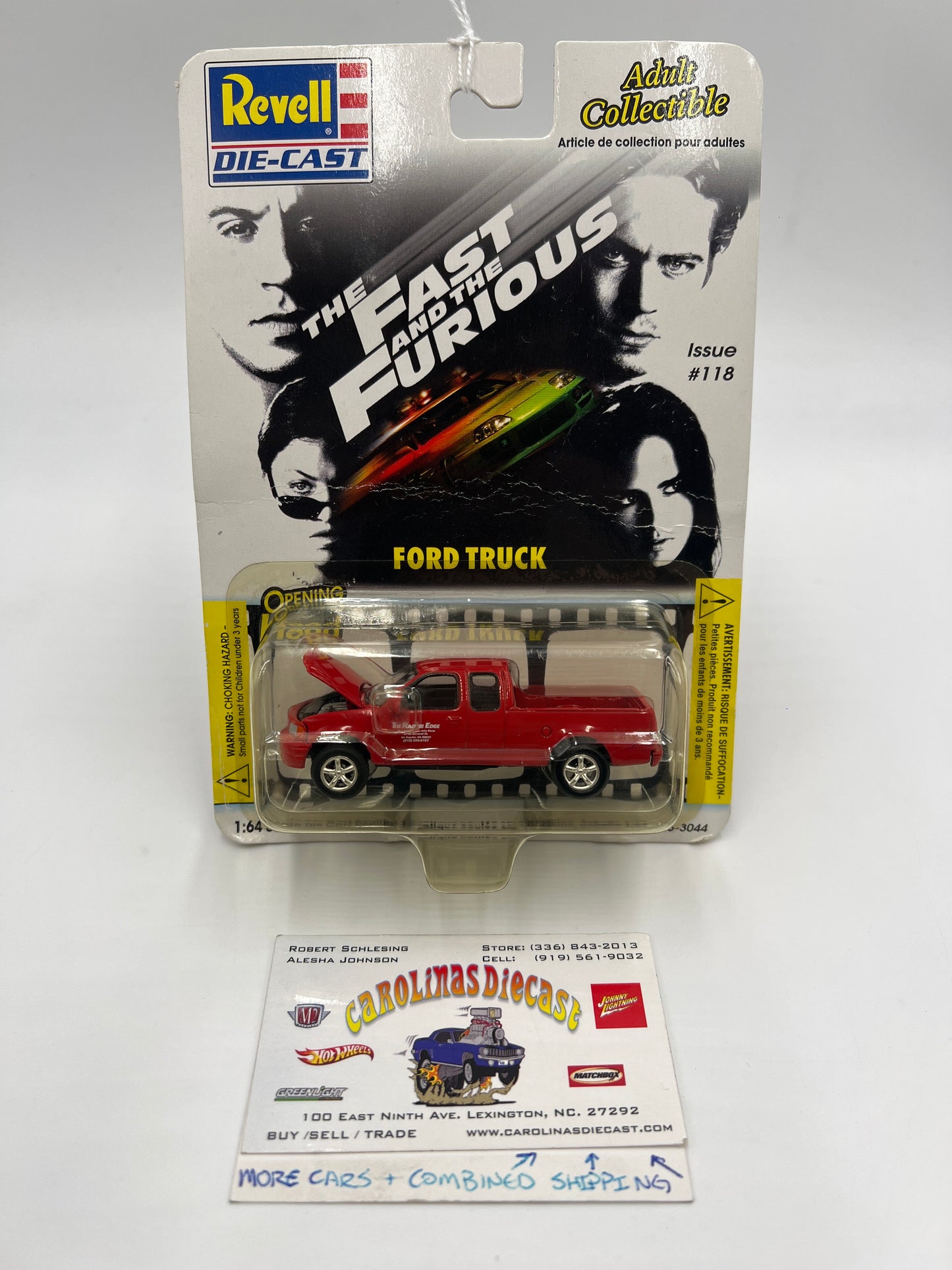 Revell The Fast And The Furious #118 Ford Truck The Racers Edge Red #3 Bad Card