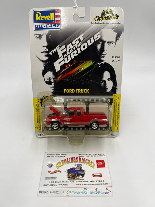 Revell The Fast And The Furious #118 Ford Truck The Racers Edge Red #3 Bad Card