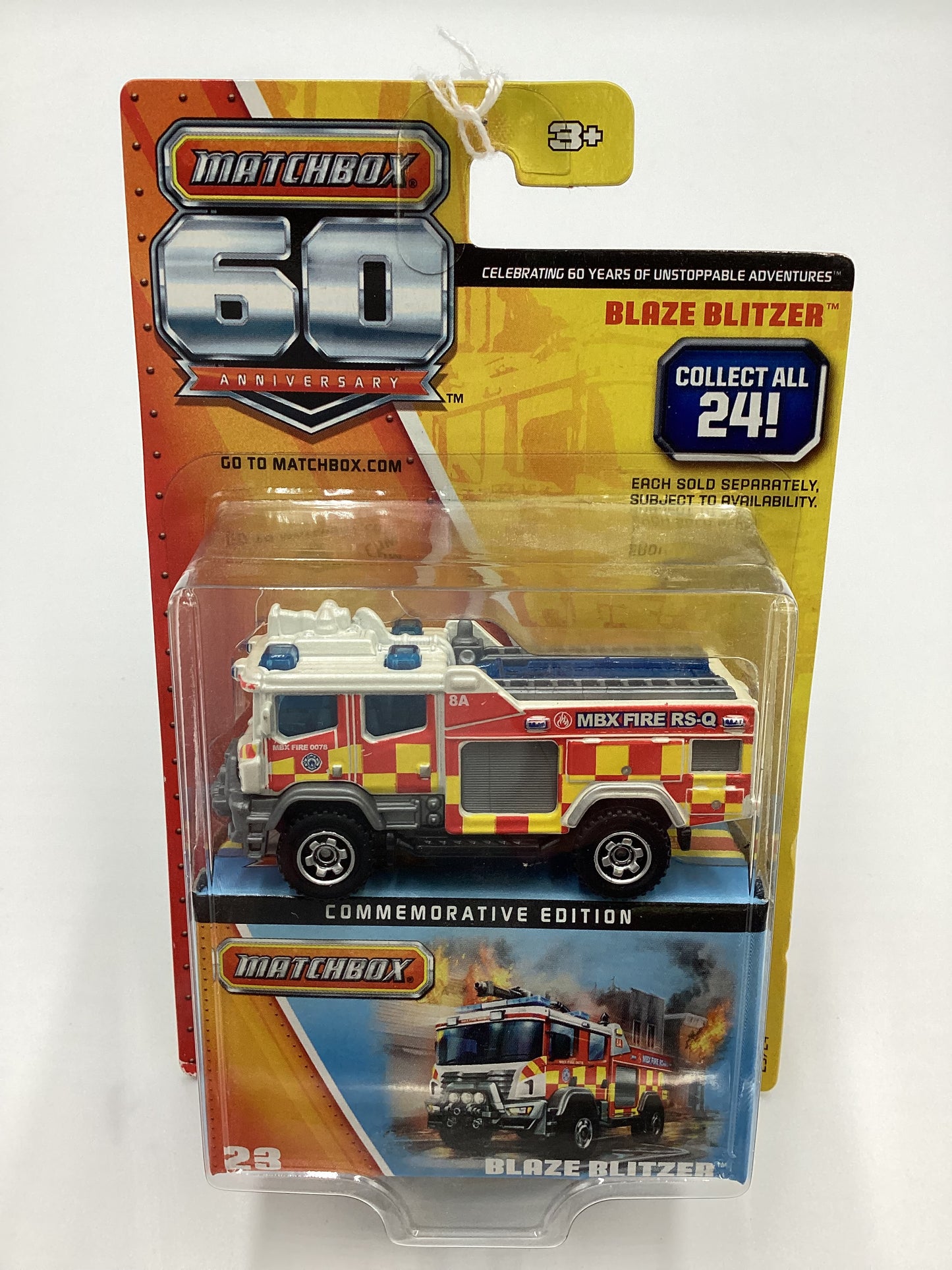 2013 Matchbox 60th anniversary #23 Blaze Blitzer 173A