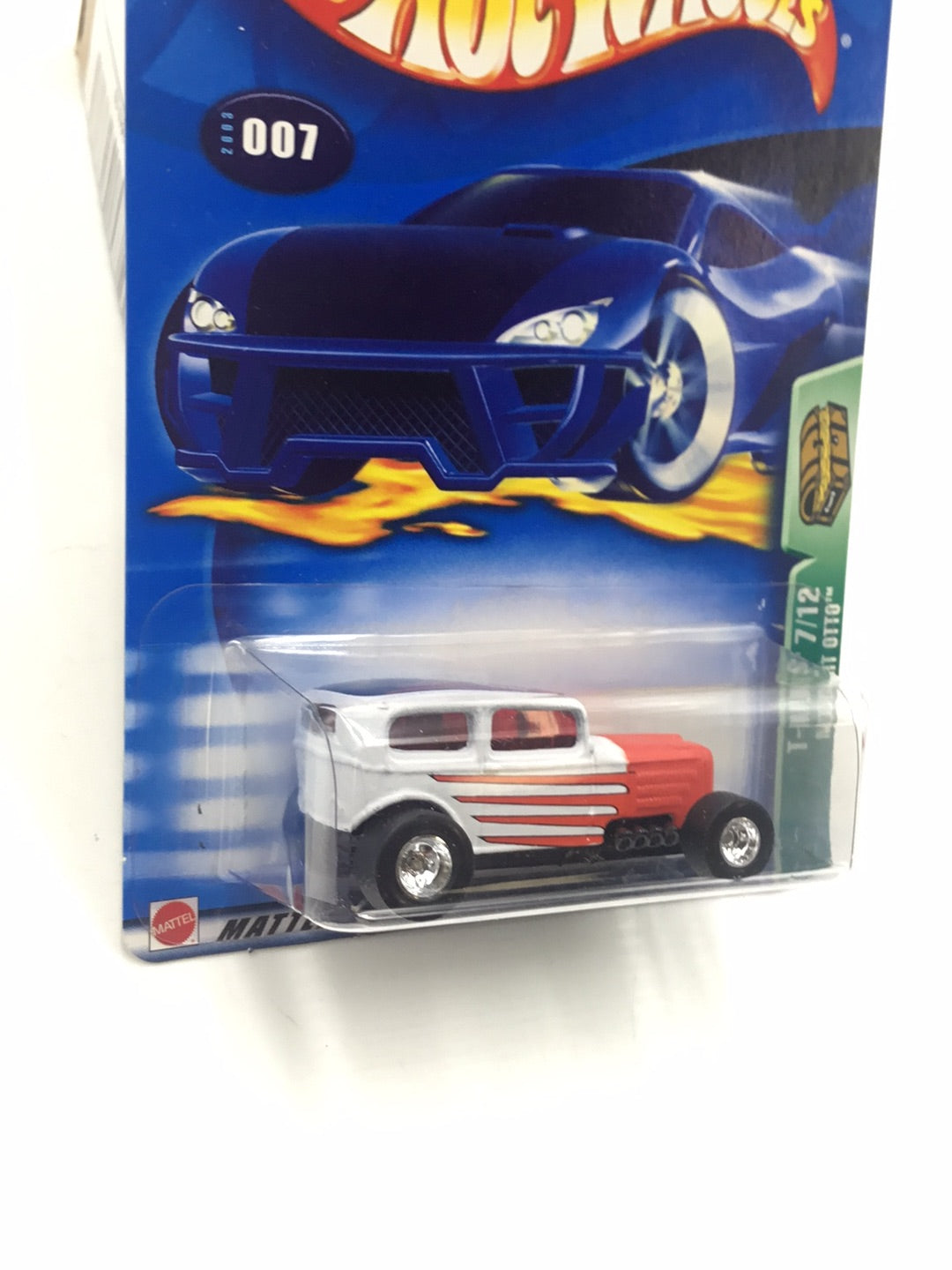 2003 Hot Wheels #7 Midnight Otto Treasure Hunt real riders BB5