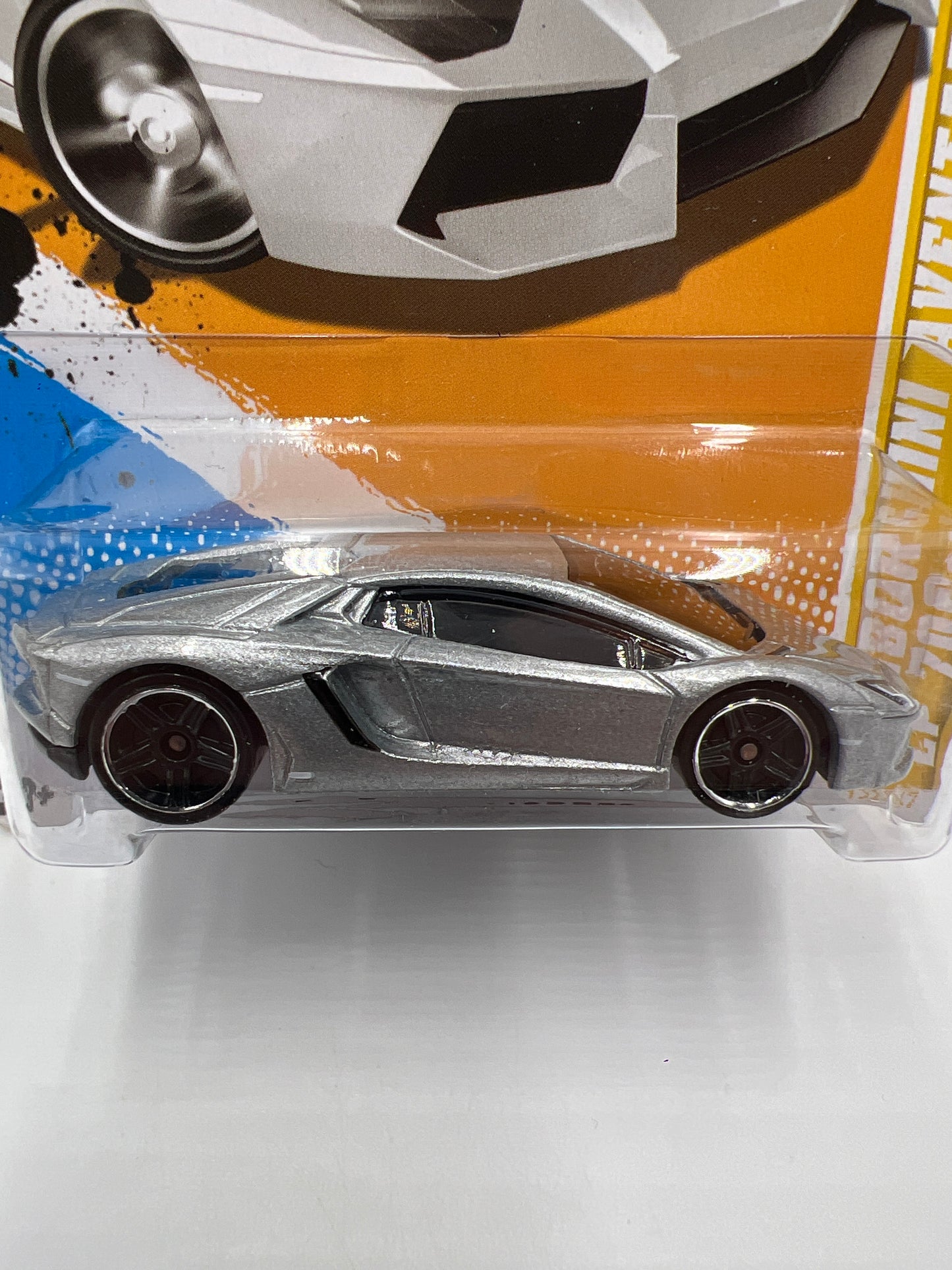 2012 Hot Wheels New Models #12 Lamborghini Aventador Silver 101B