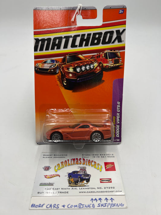 Matchbox #10 2010 Sports Cars Dodge Viper GTS-R Orange 59G