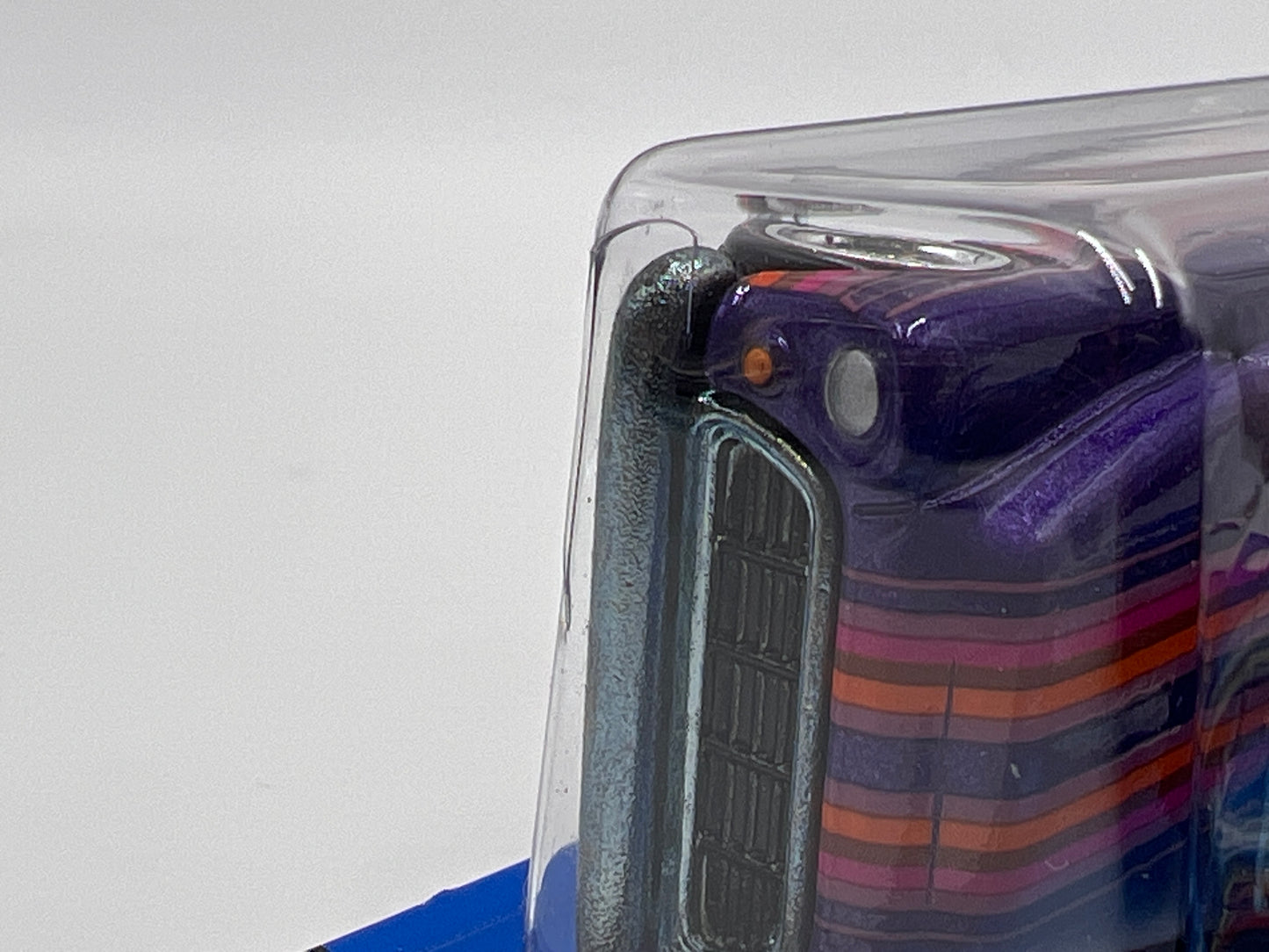 2006 Hot Wheels Mystery Car #222 55 Chevy Panel Real Riders W/Protector Cracked Blister