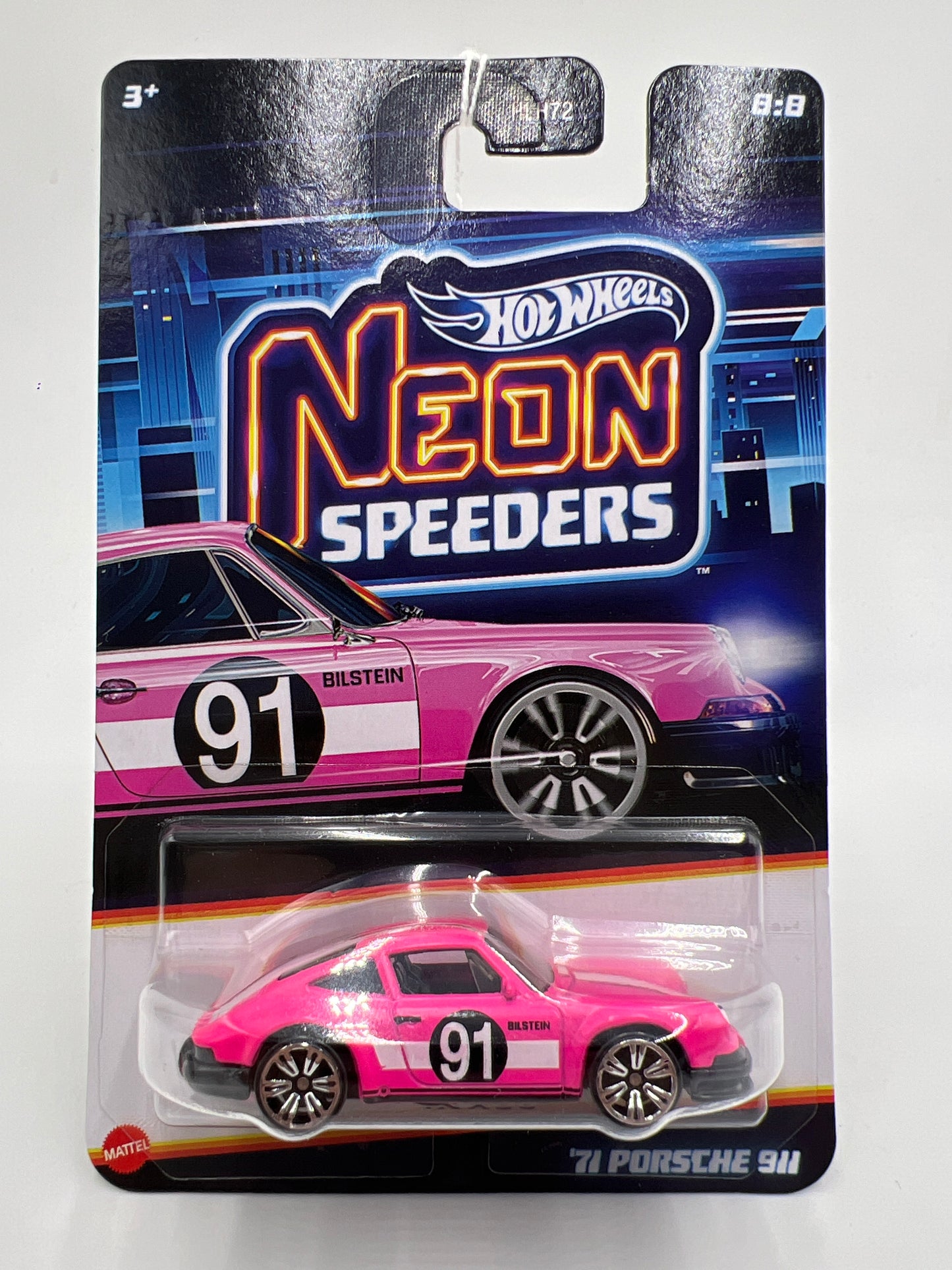 2026 Hot Wheels Neon Speeders #8 CHASE 71 Porsche 911 Pink 158A