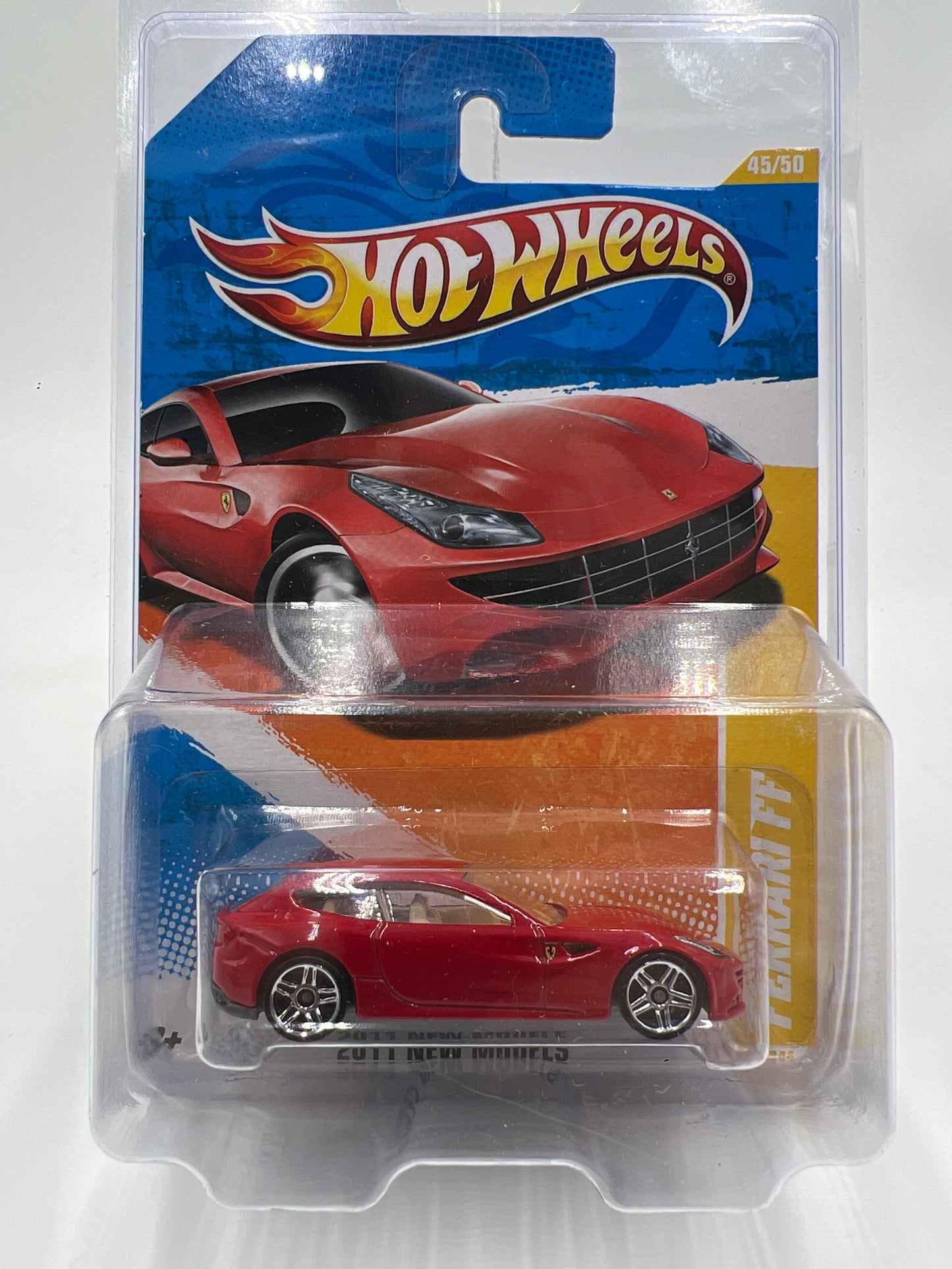 2011 Hot Wheels New Models #45 Ferrari FF Red W/Protector