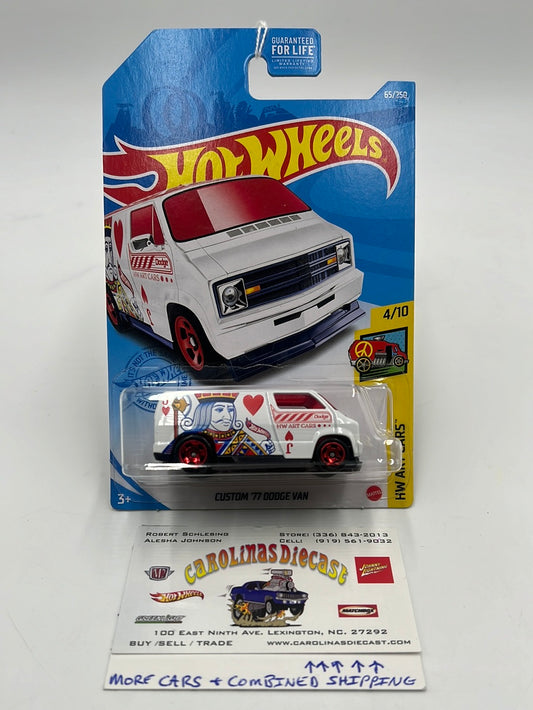 Hot Wheels 2021 Treasure Hunt Custom 77 Dodge Van #65 276D