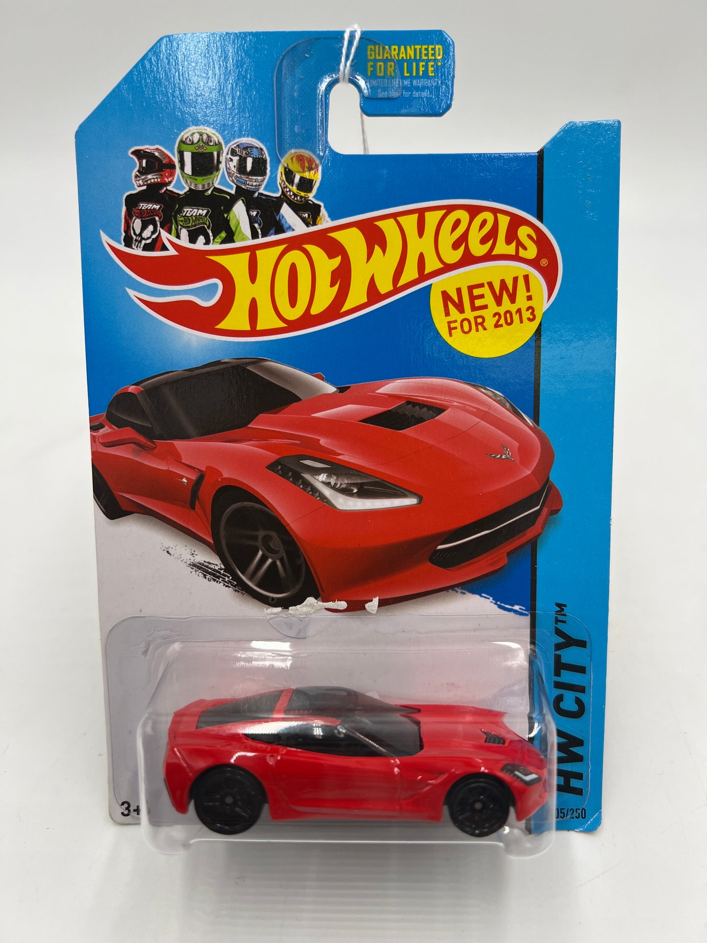 2013 Hot Wheels City #205 14 Corvette Stingray Red