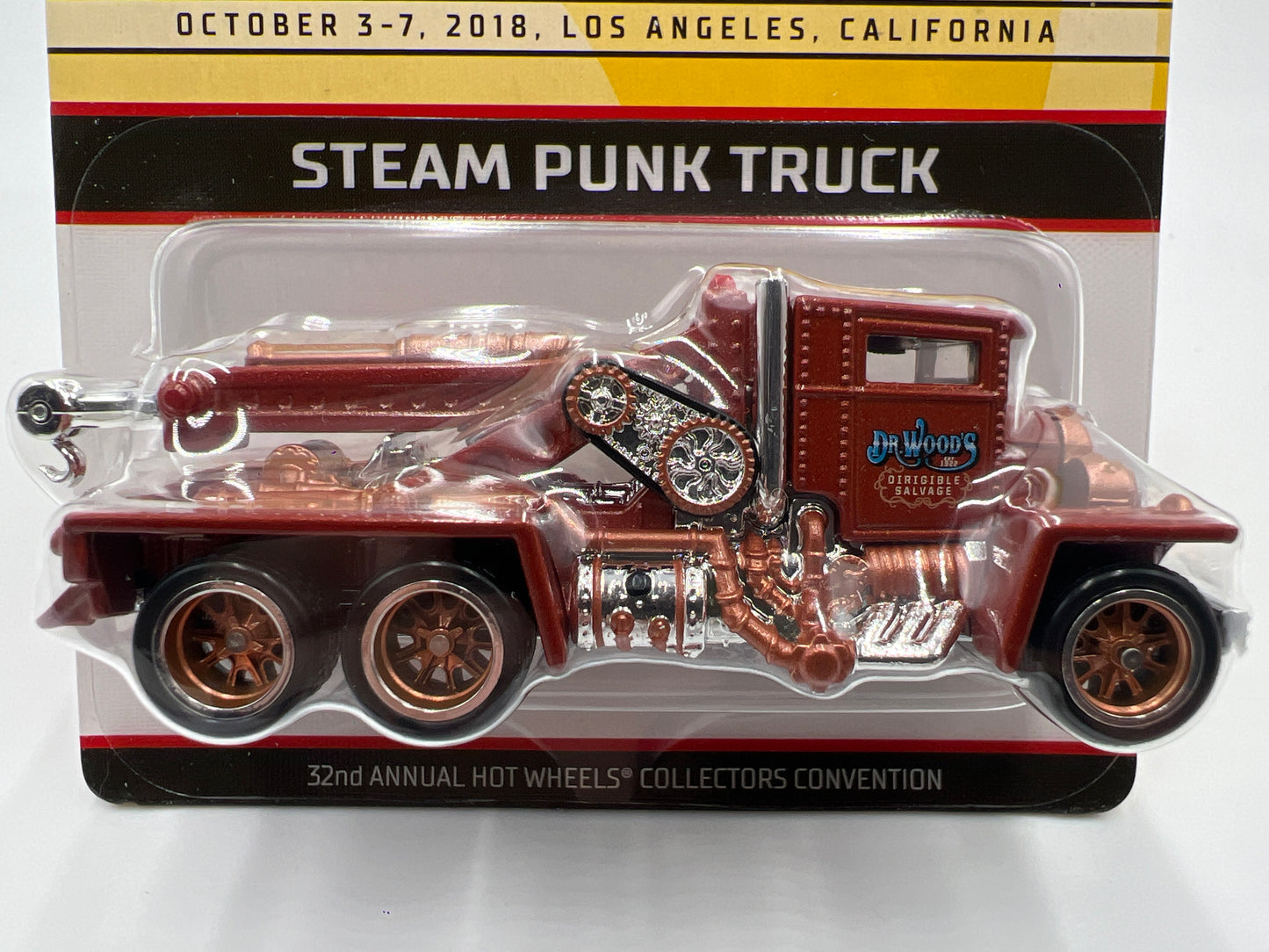 2018 Hot Wheels 32nd Annual Collectors Convention 1829/4000 Steam Punk Truck Copper WProtector