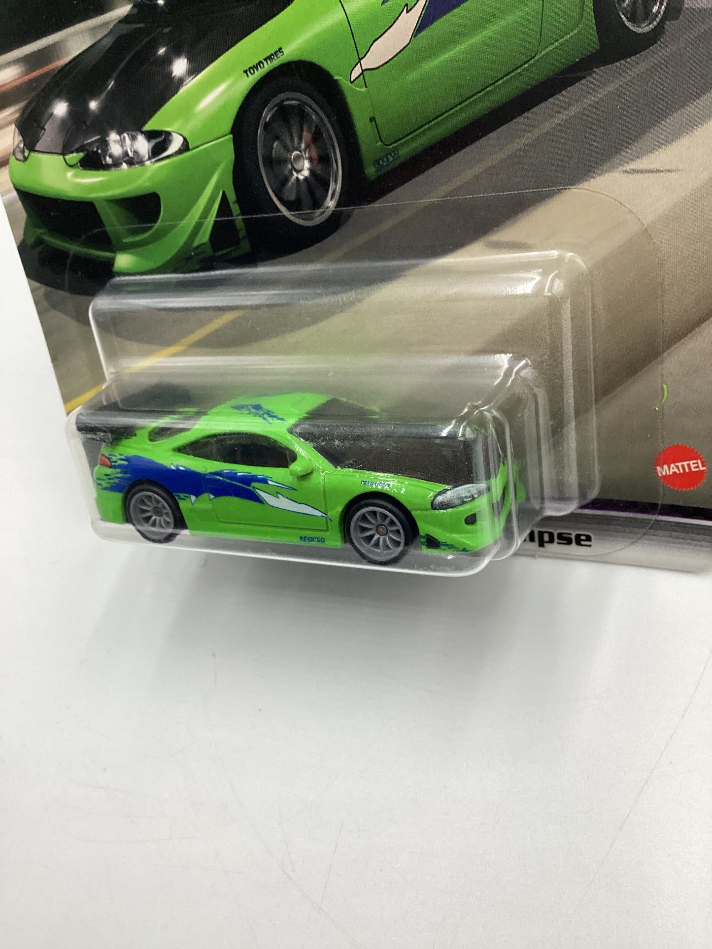 Hot Wheels Fast & Furious Fast Stars #1 Mitsubishi Eclipse Green W/Protector