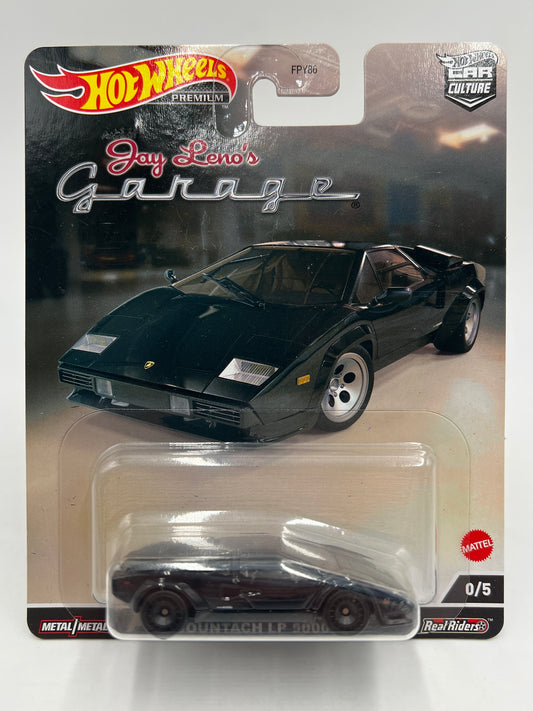 Hot Wheels Premium CHASE Jay Lenos Garage #0 Lamborghini Countach LP 5000 QV Black W/Protector