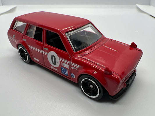 Hot Wheels 1/64 Mainline 71 Datsun 510 Wagon Red Loose