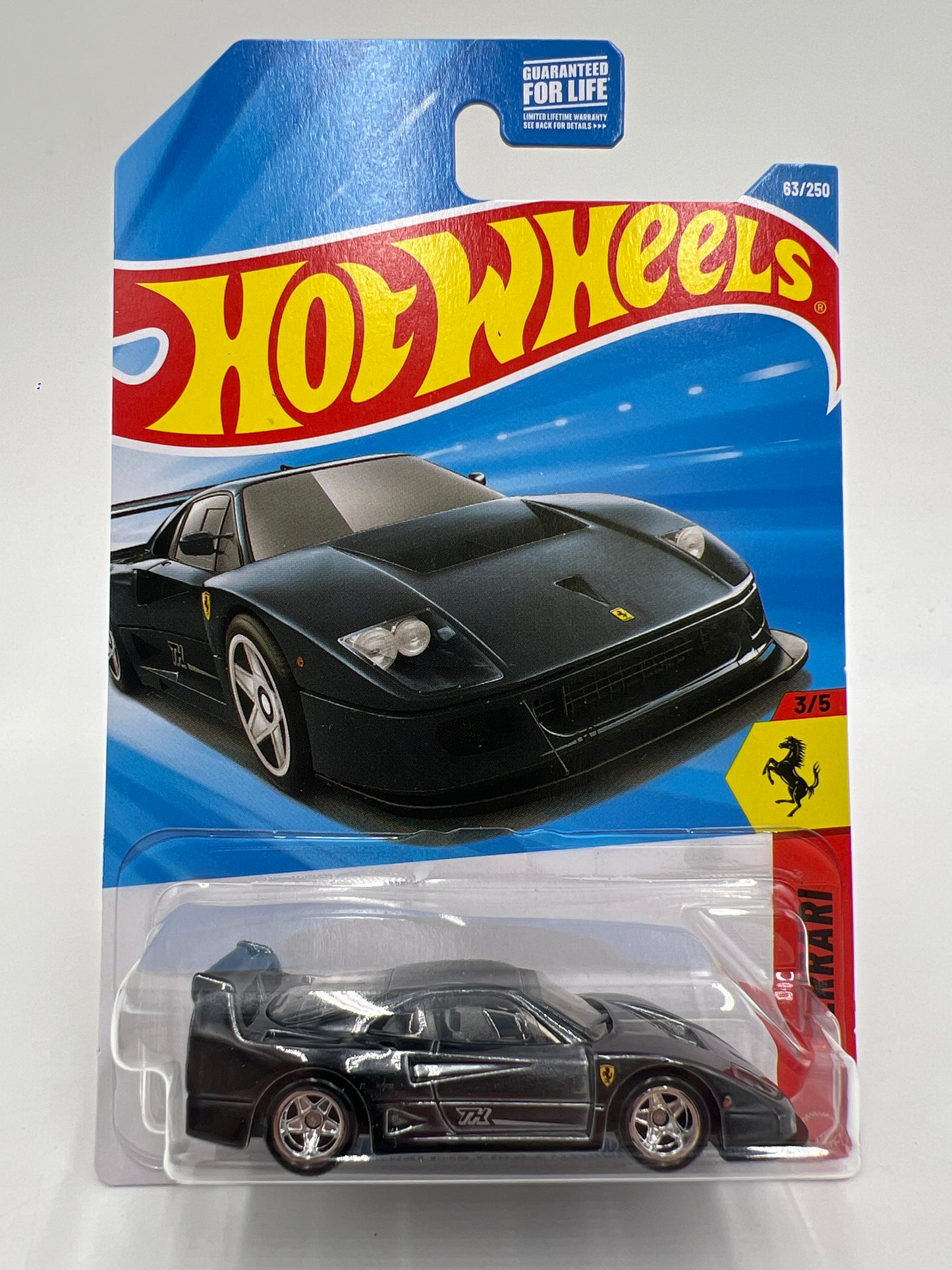 2026 Hot Wheels Super Treasure Hunt #63 Ferrari F40 Competizione Black W/Protector