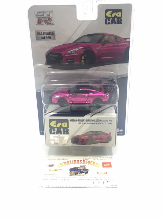 ERA Car Nissan GT-R R35 Nismo 2020 Chrome Pink 1/64
