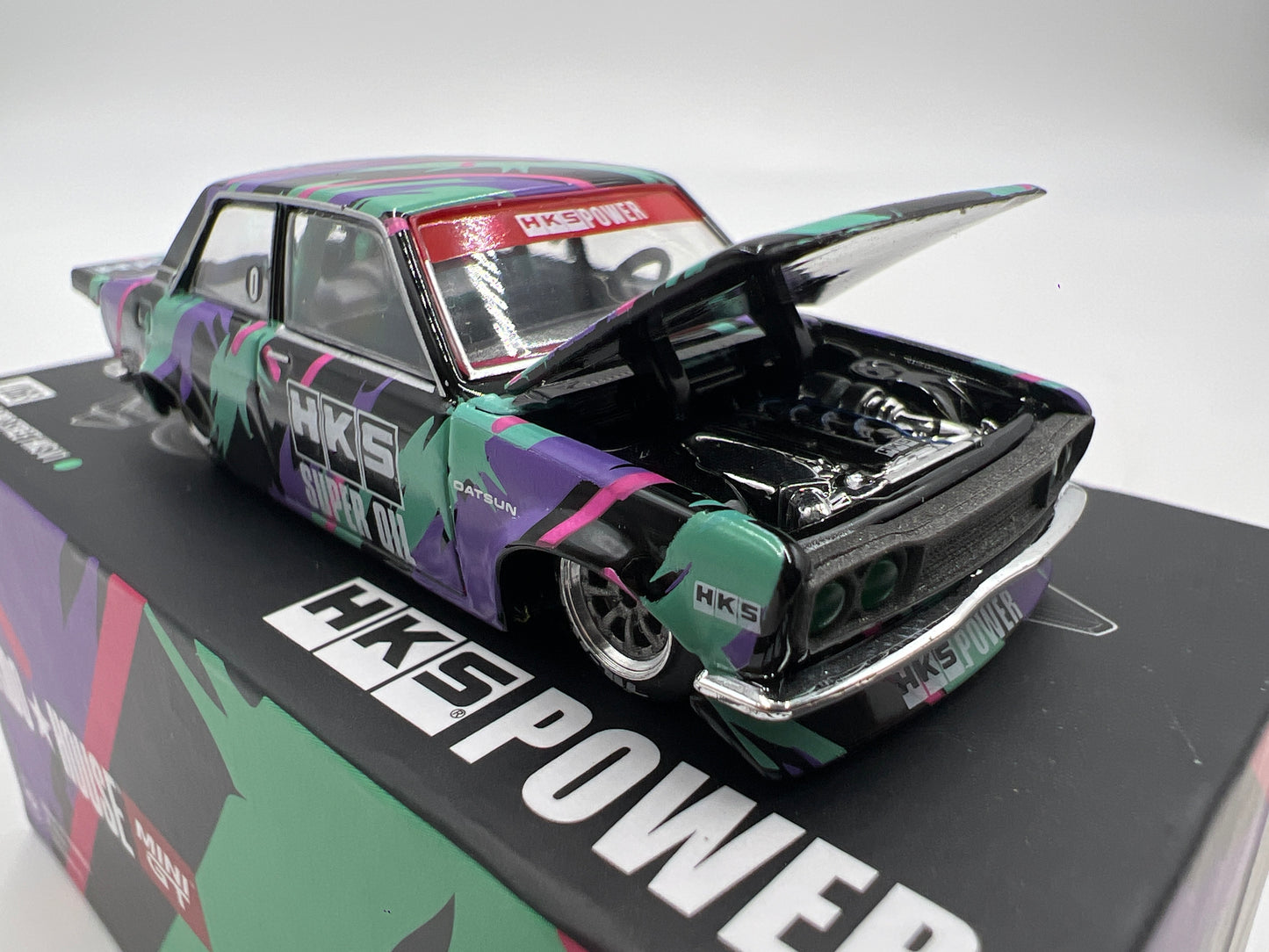 Mini GT Kaido House #068 Datsun 510 Pro Street HKS V1
