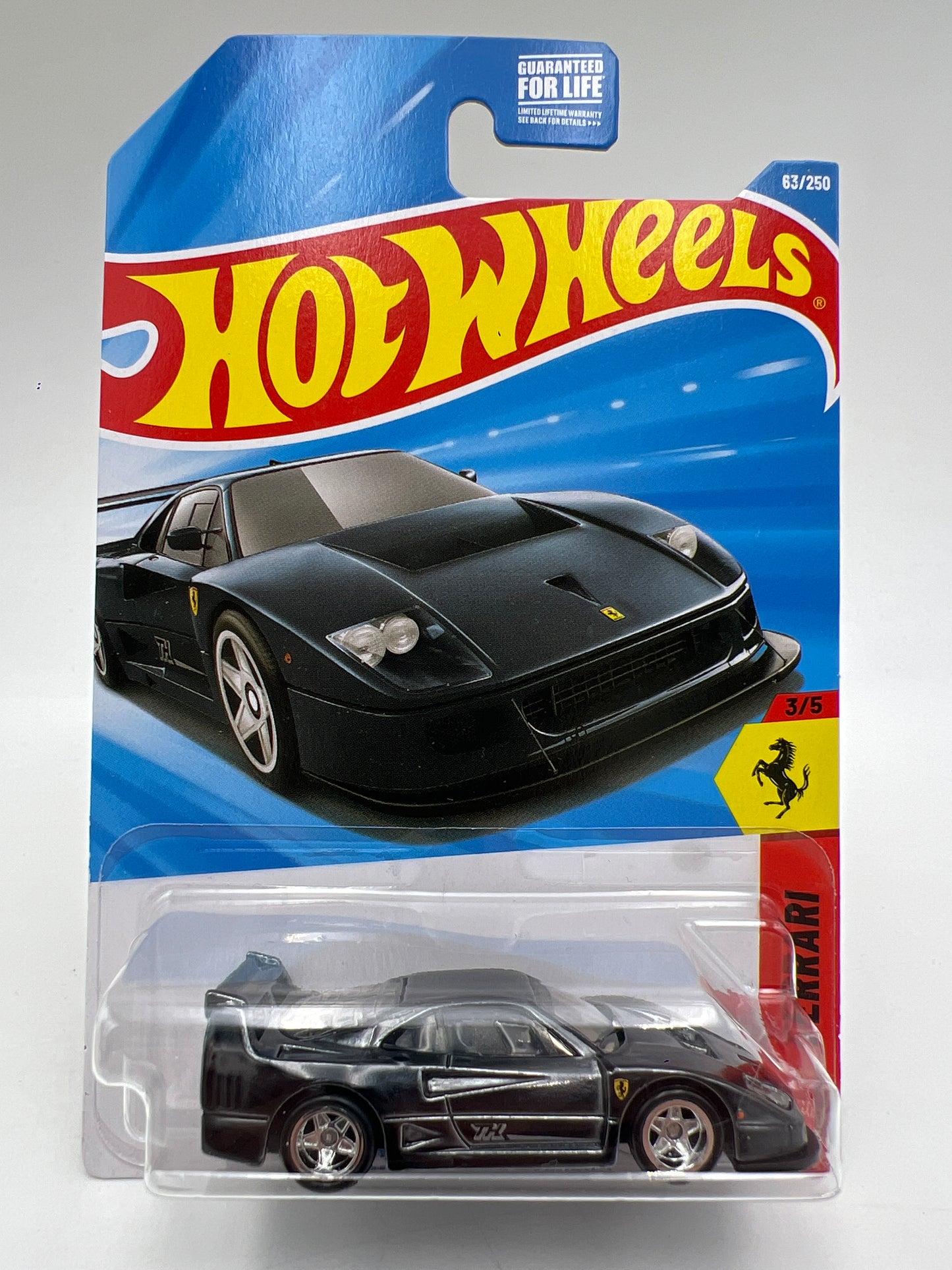 2026 Hot Wheels Super Treasure Hunt #63 Ferrari F40 Competizione W/pro Cracked Blister